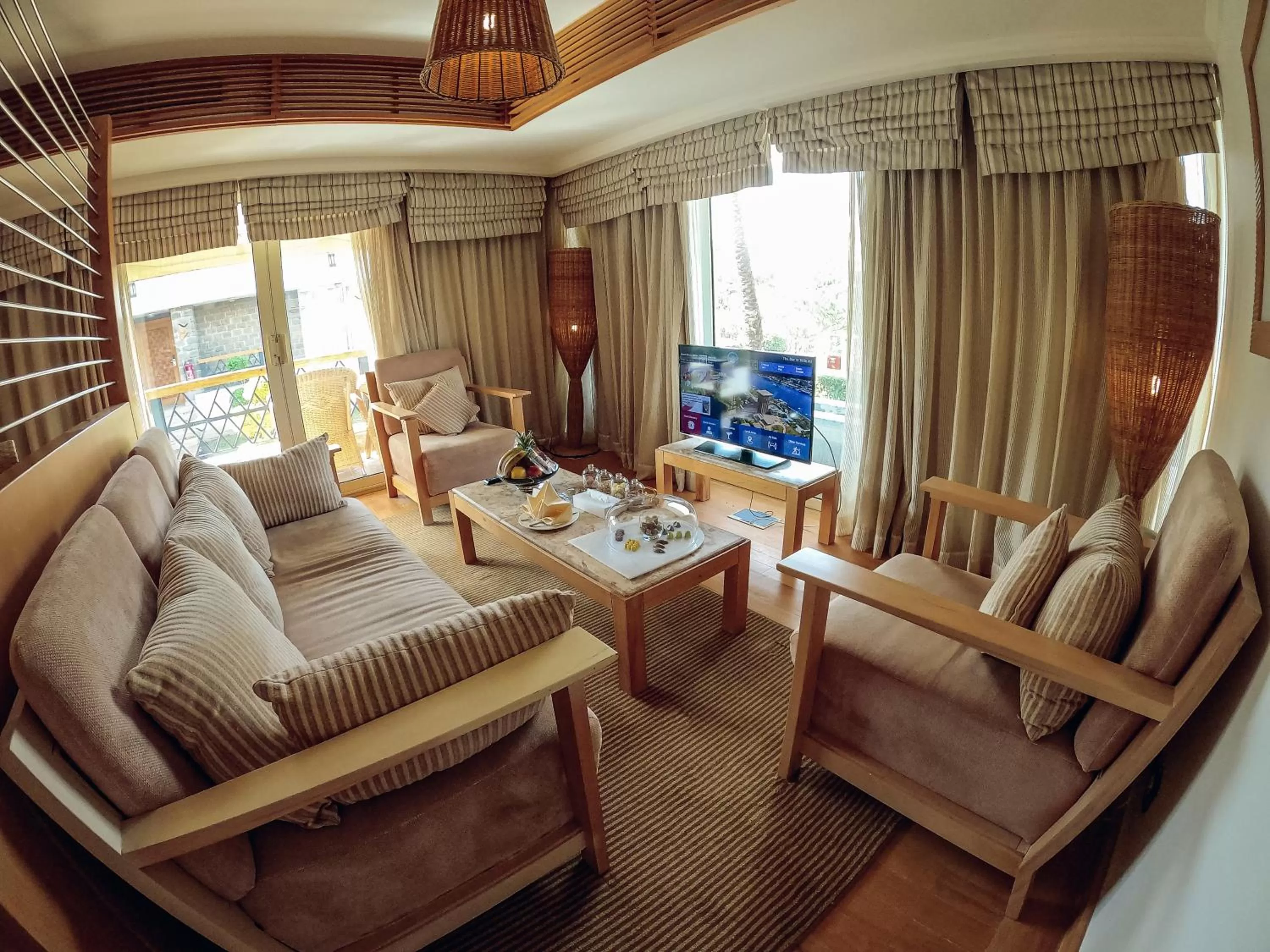 Living room in Mövenpick Resort Aswan