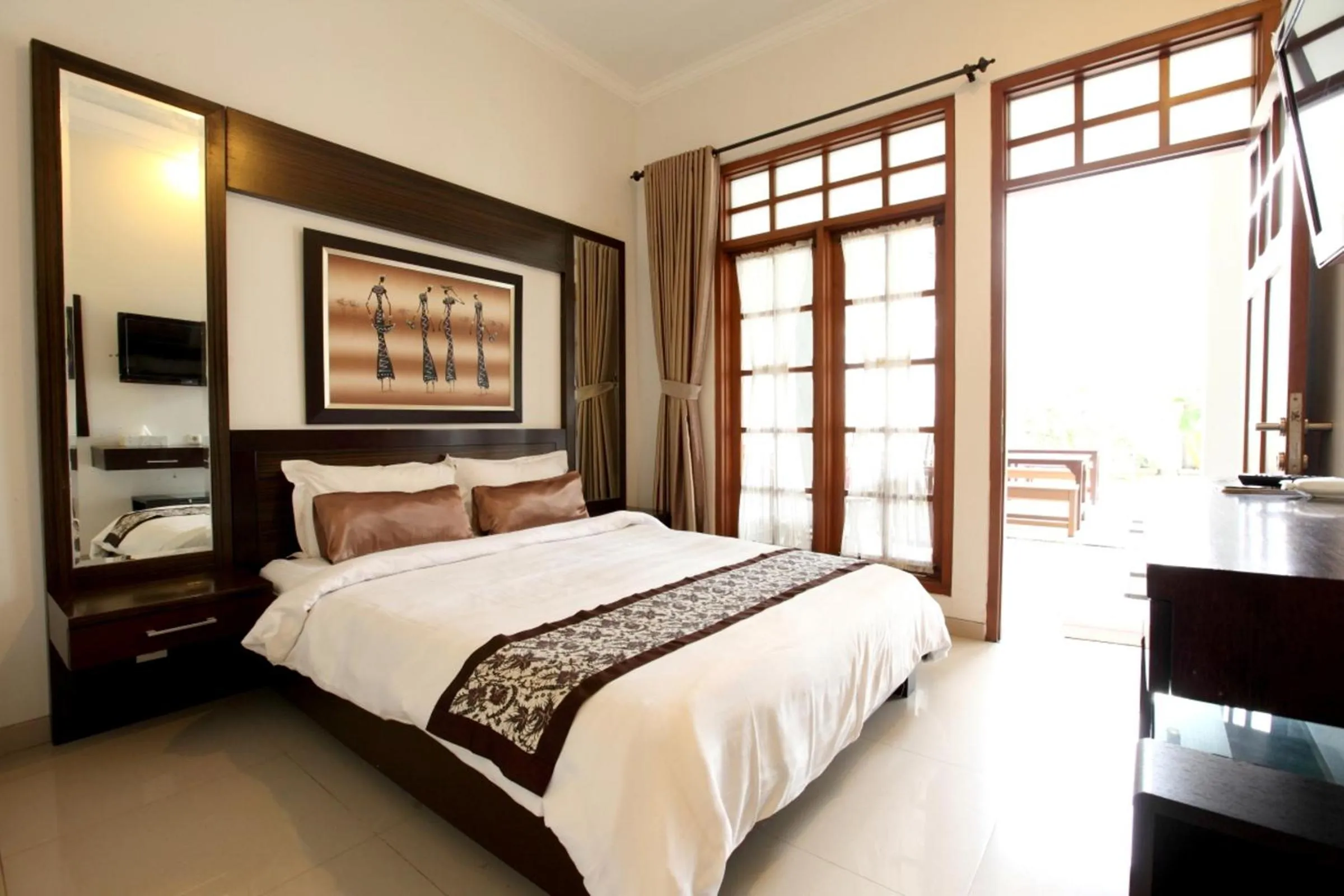 Deluxe Double or Twin Room with Garden View in de' Halimun Guest House