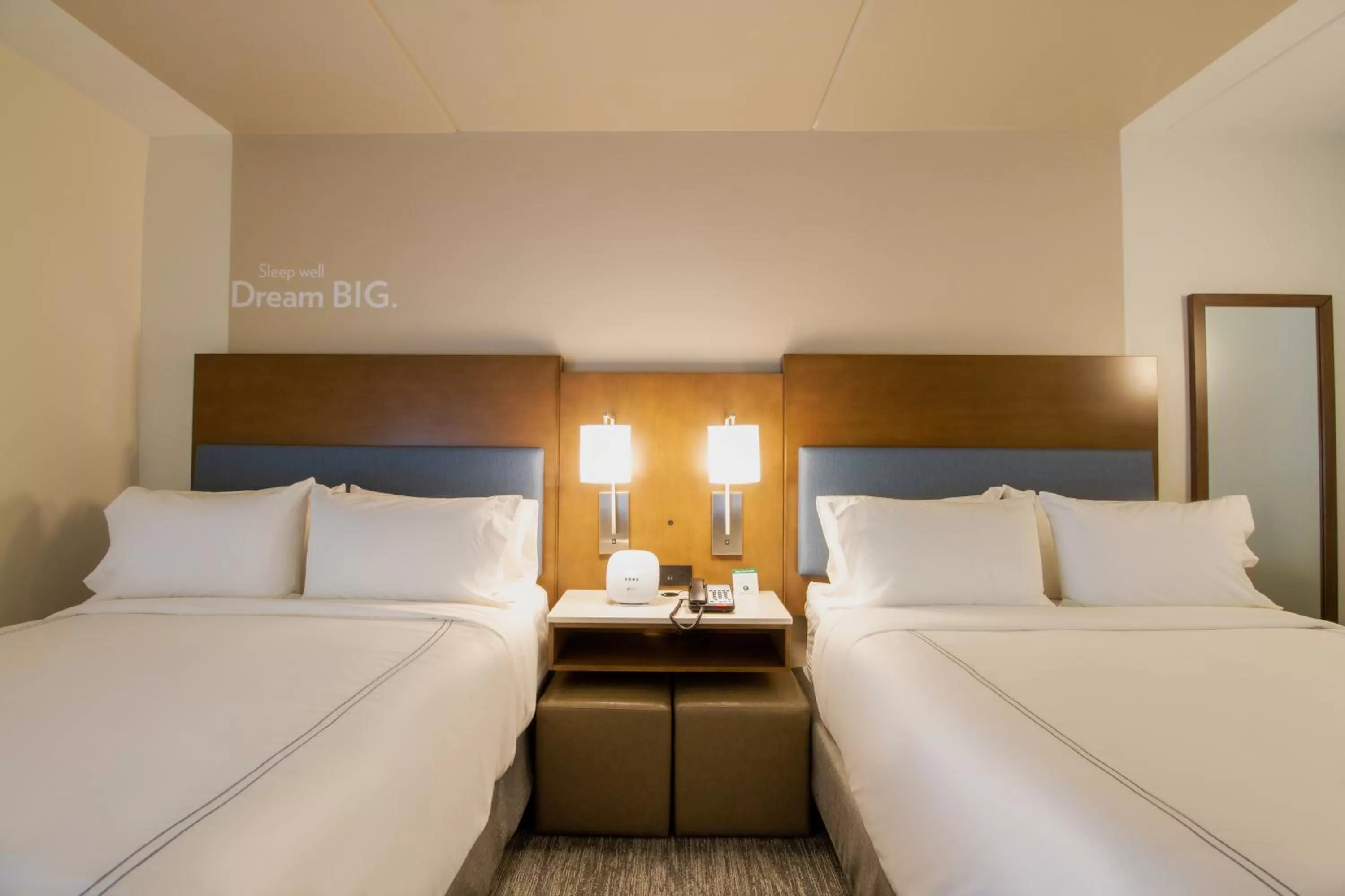 Queen Suite with Two Queen Beds and Mobility Accessible Roll In Shower - Non-Smoking in EVEN Hotel Manchester Airport by IHG