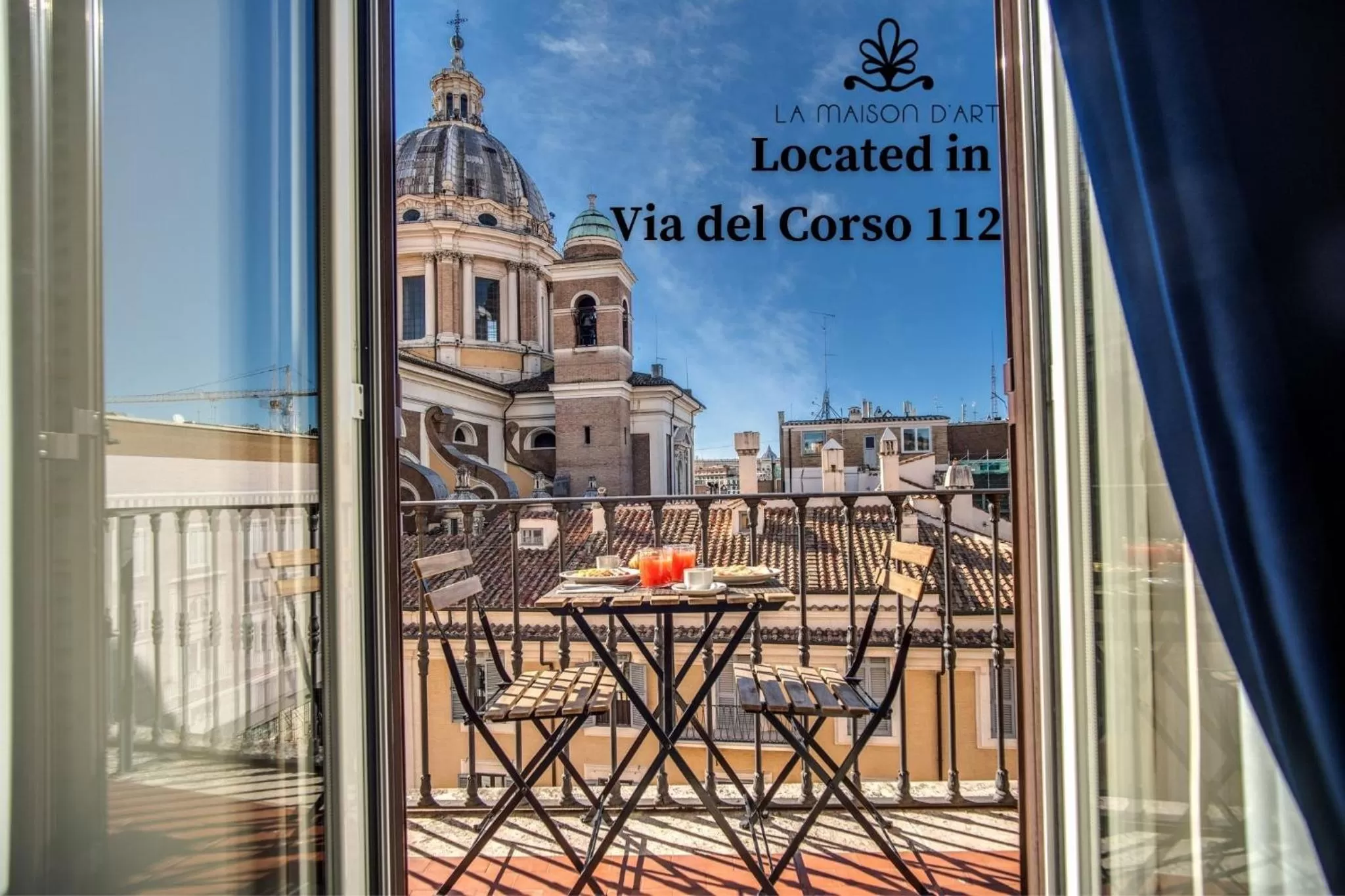 Double Room with Balcony - Annex building Via del Corso 112 in Hotel 55 Fifty-Five - Maison d'Art Collection