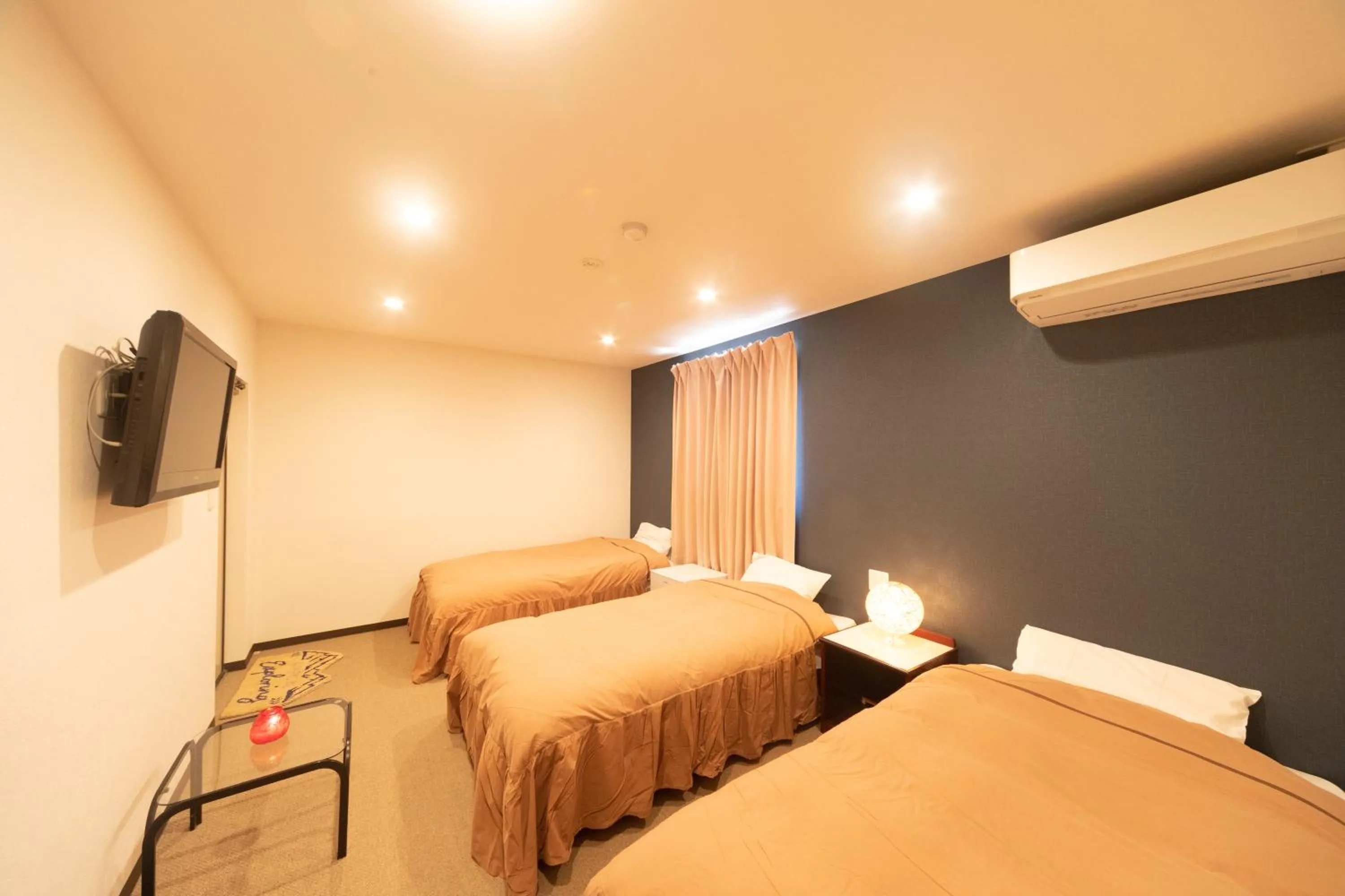 Renovated Triple Room with Private Shower Room and toilet in Kagura White Horse Inn