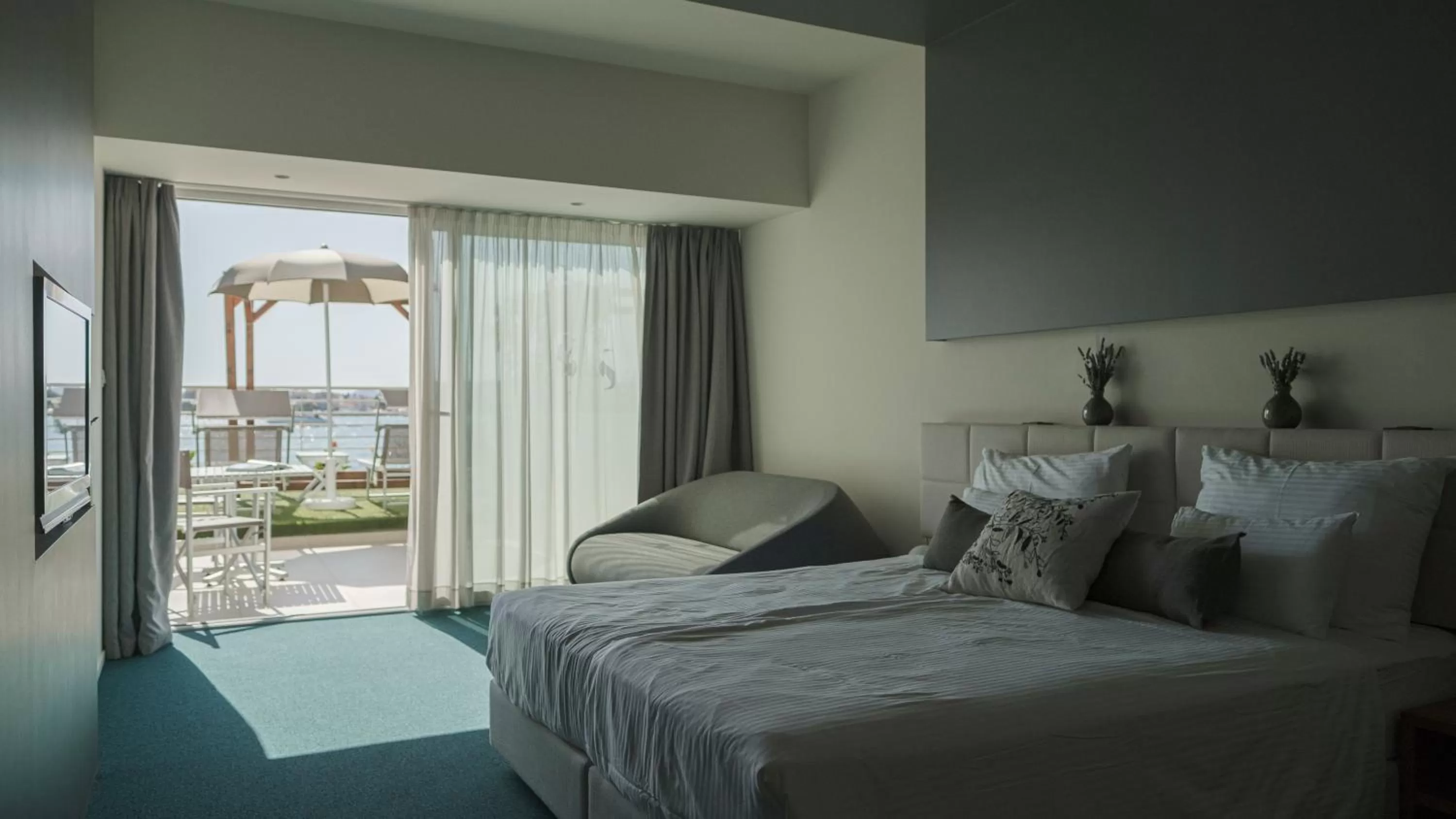 Triple Room with Terrace Sea View in Hotel Split