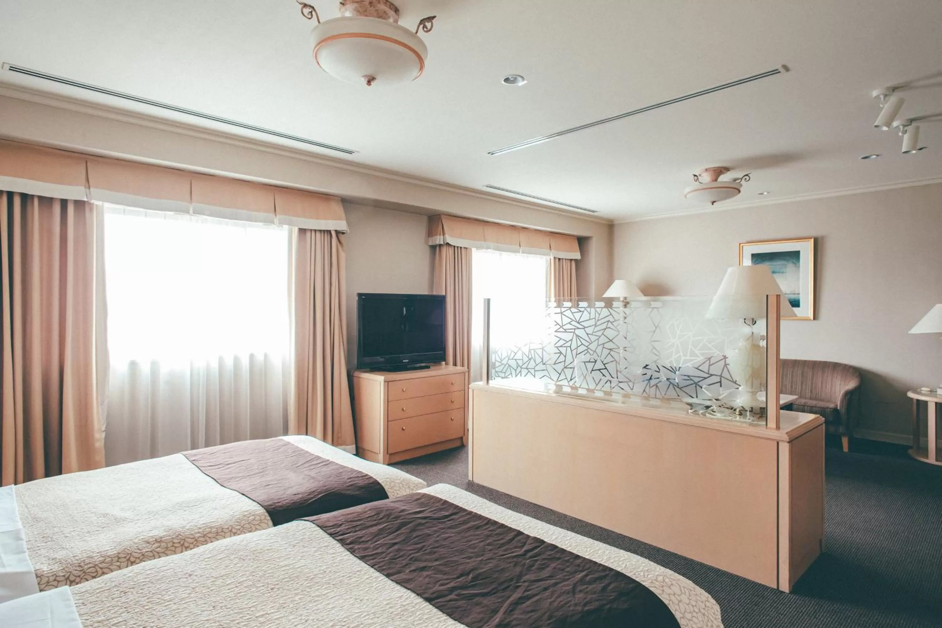 Deluxe Twin Room with River View - single occupancy - Non-Smoking - Top Floor in Numazu River Side Hotel
