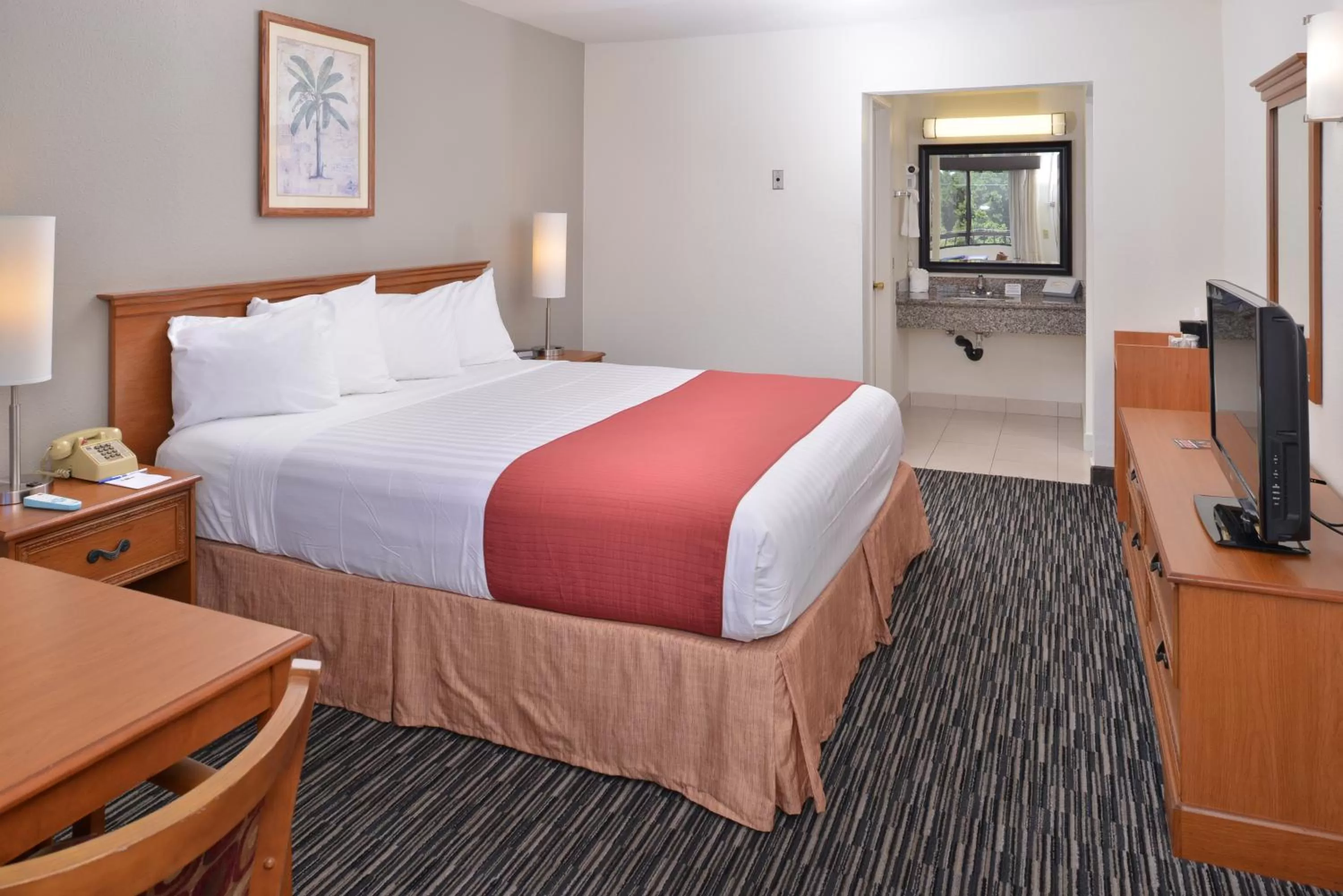 Queen Room with Bathtub - Disability Access/Non-Smoking in Pleasant Inn