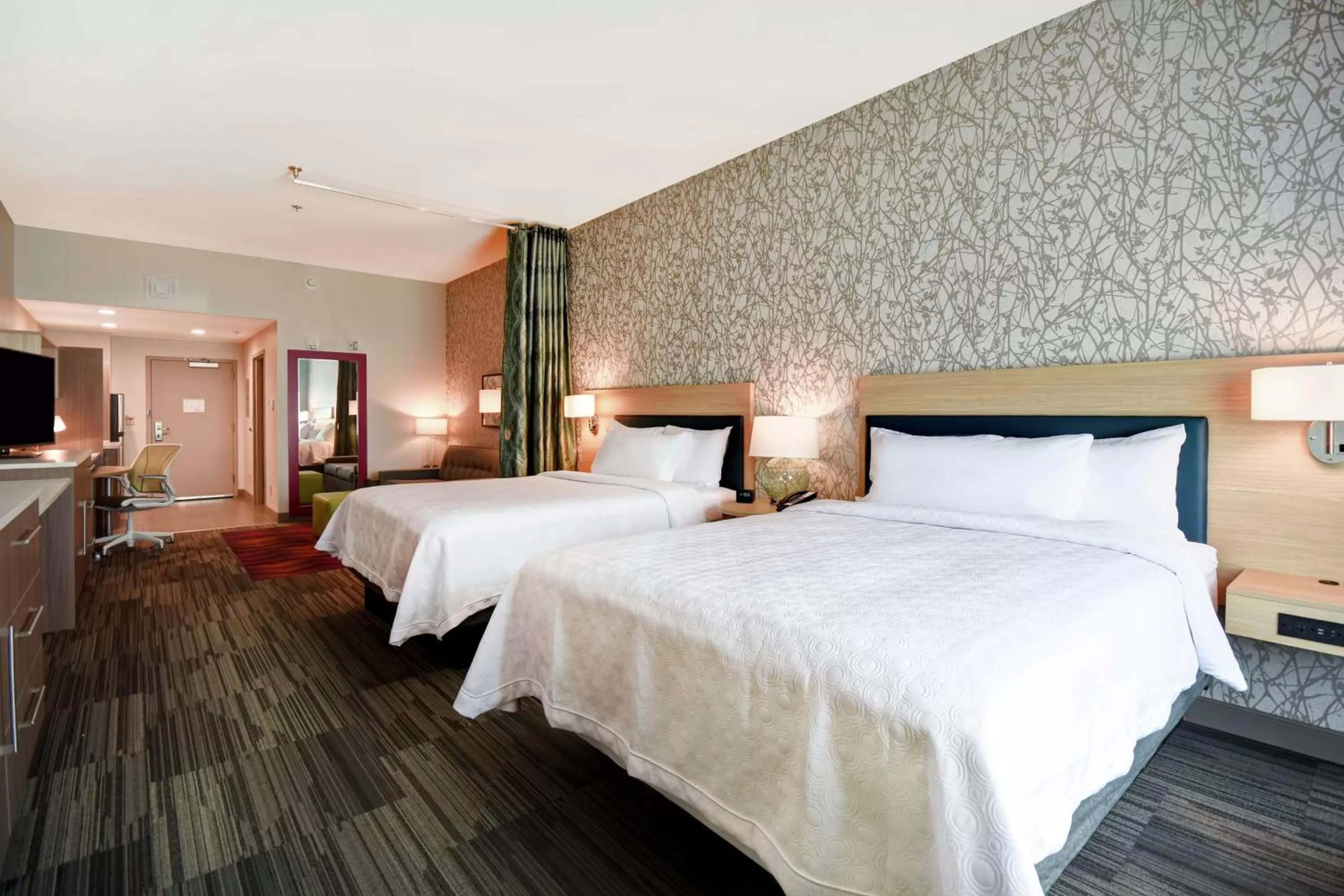 Studio Suite with Two Queen Beds - Hearing Access/Non-Smoking in Home2 Suites By Hilton Birmingham/Fultondale, Al