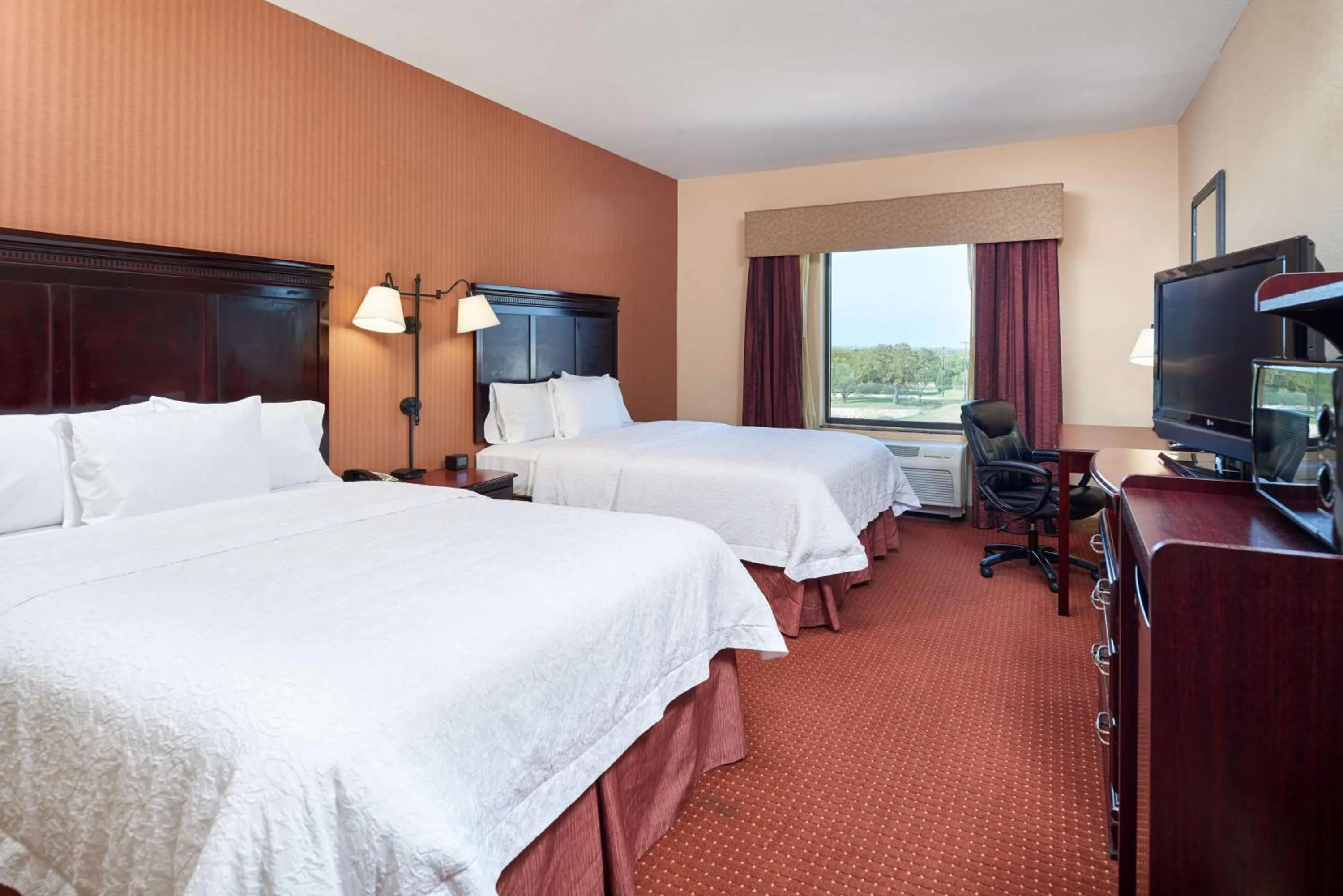 Room with Two Queen Beds - Non-Smoking in Hampton Inn & Suites Austin South Buda