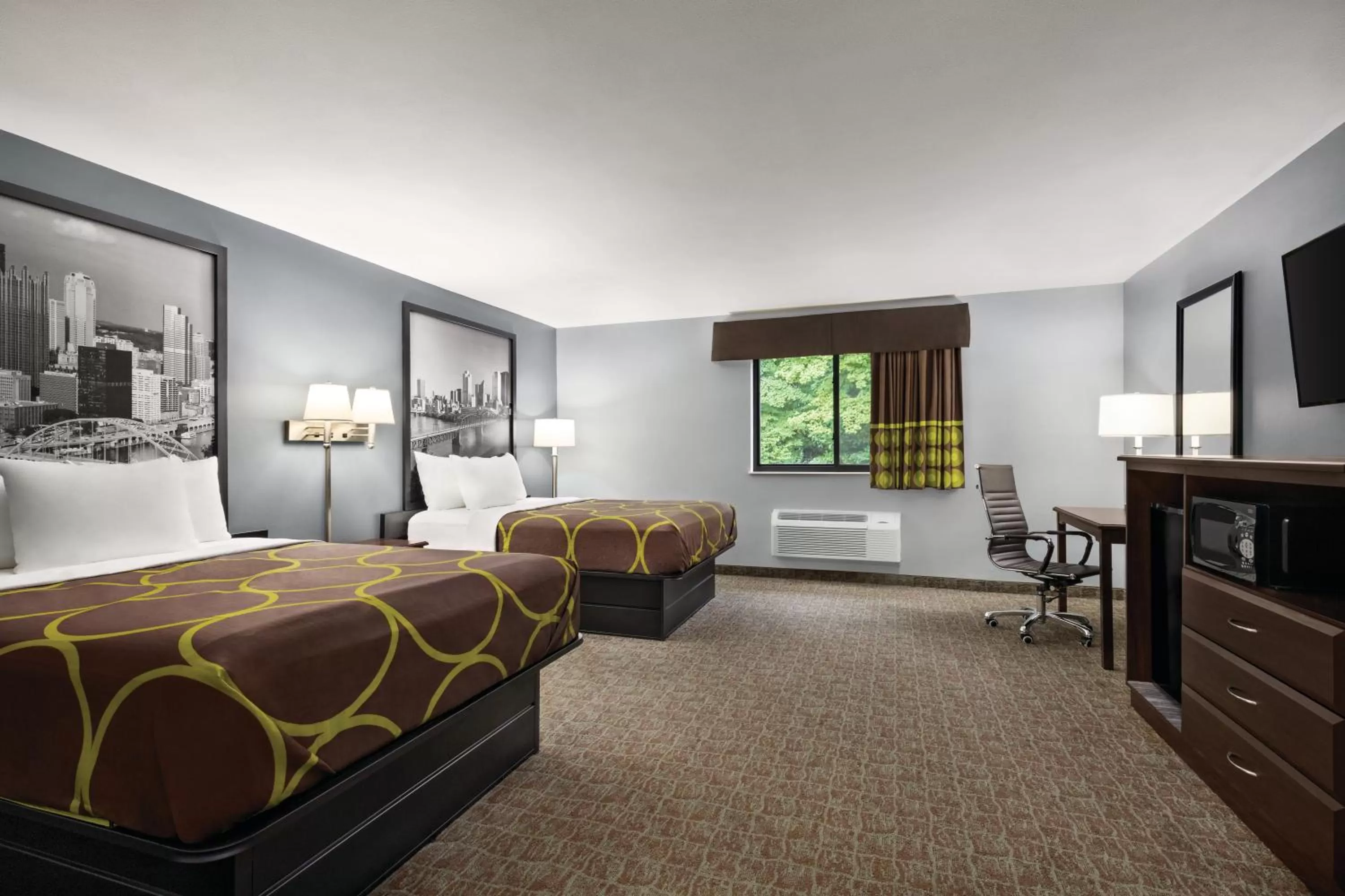 Queen Room with Two Queen Beds - Non-Smoking in Super 8 by Wyndham Grove City