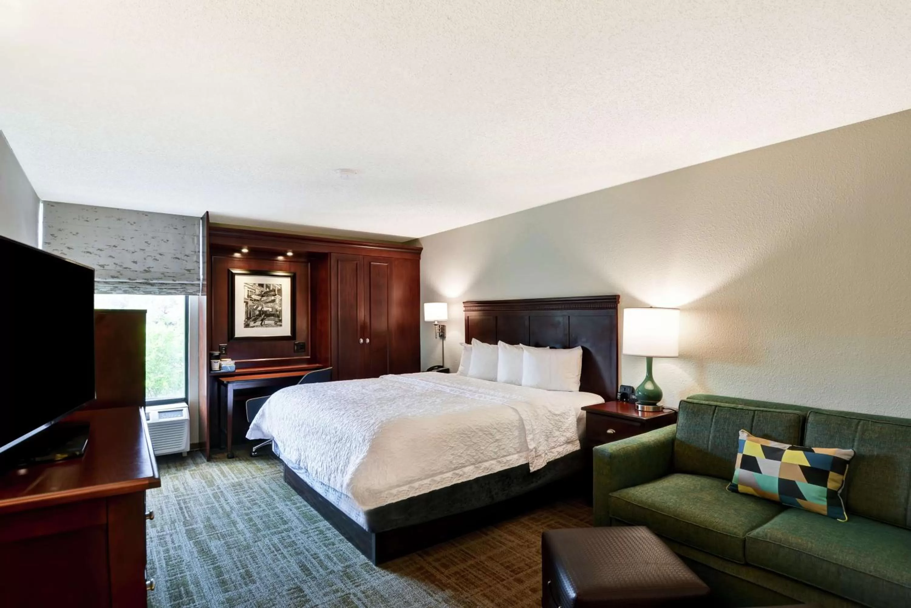 King Room with Sofa Bed and Study - Non-Smoking in Hampton Inn Charlotte-Gastonia