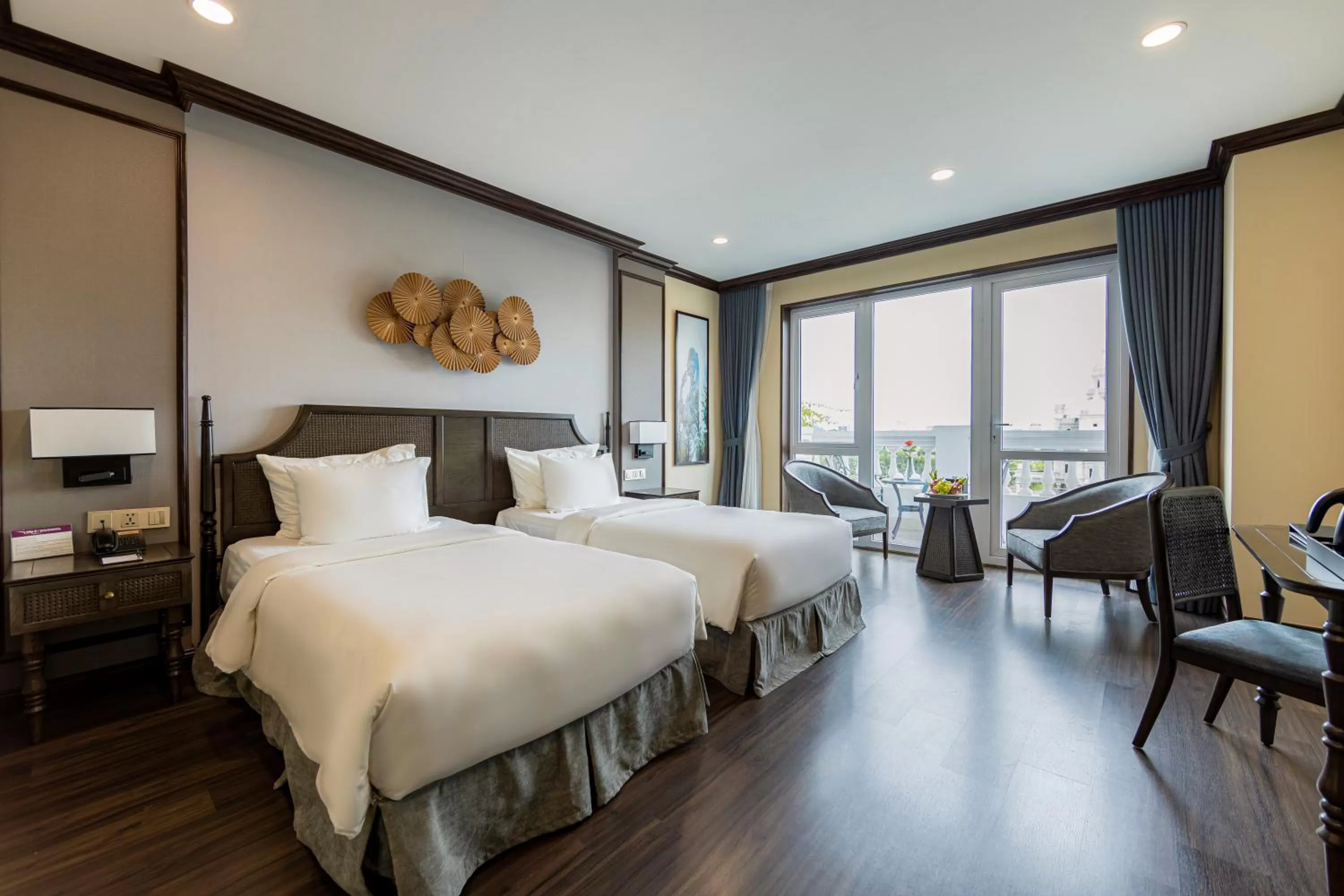 Grand Deluxe Twin Room with Balcony (Indochine Wing) in Ninh Binh Legend Hotel