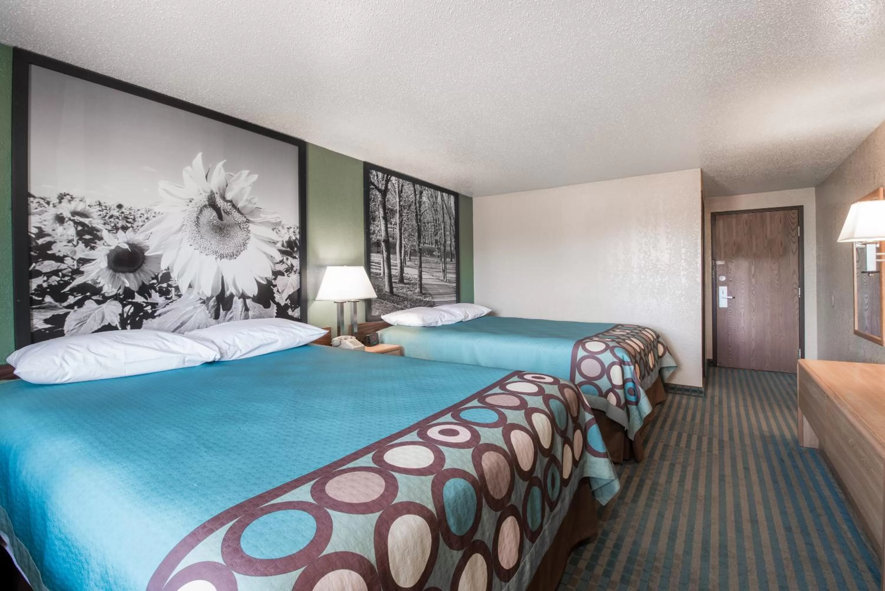 Queen Room with Two Queen Beds - Non-Smoking in Super 8 by Wyndham Devils Lake