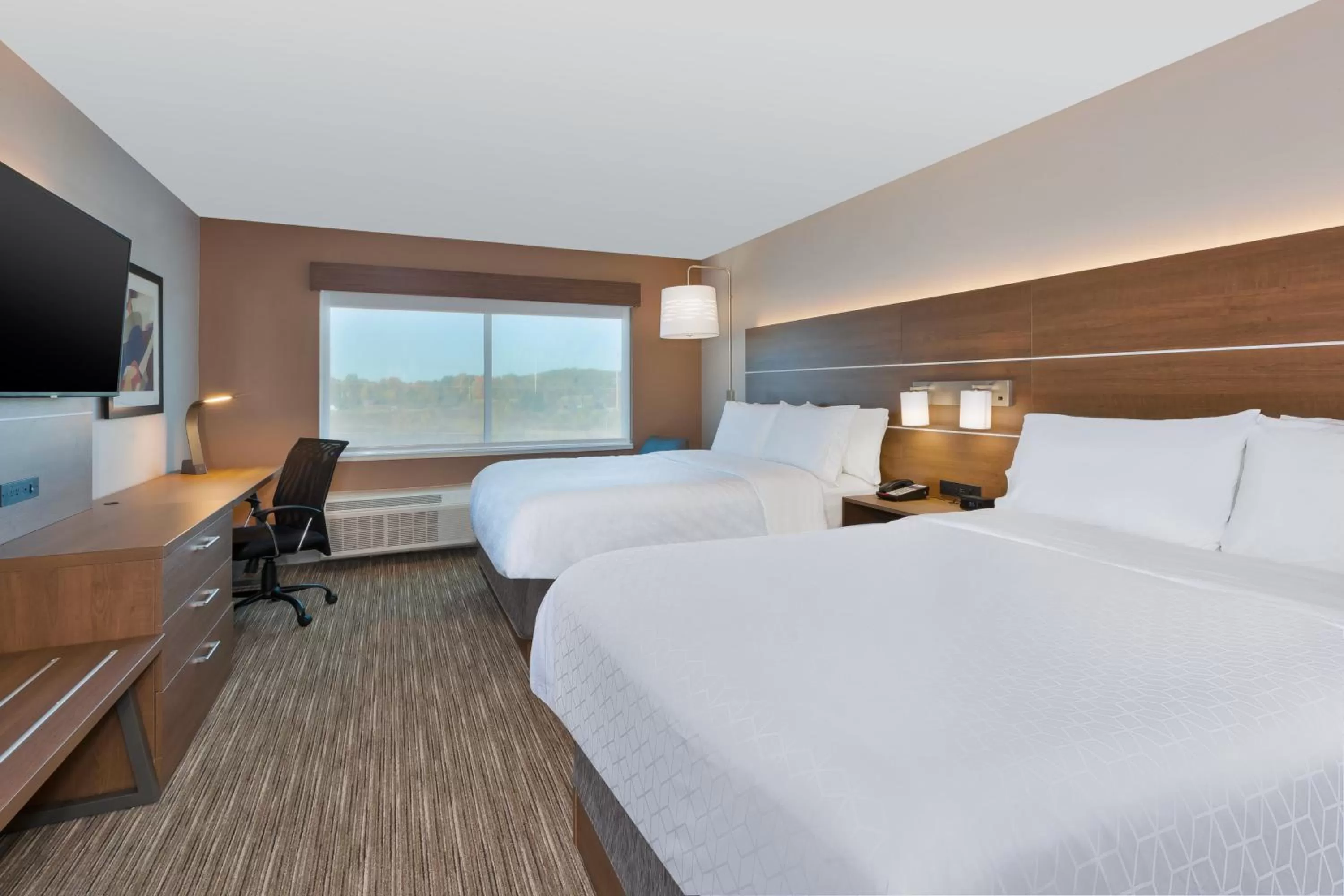 Standard Queen Room with Two Queen Beds and Mobility Accessible Tub in Holiday Inn Express & Suites - Cedar Springs - Grand Rapids N by IHG