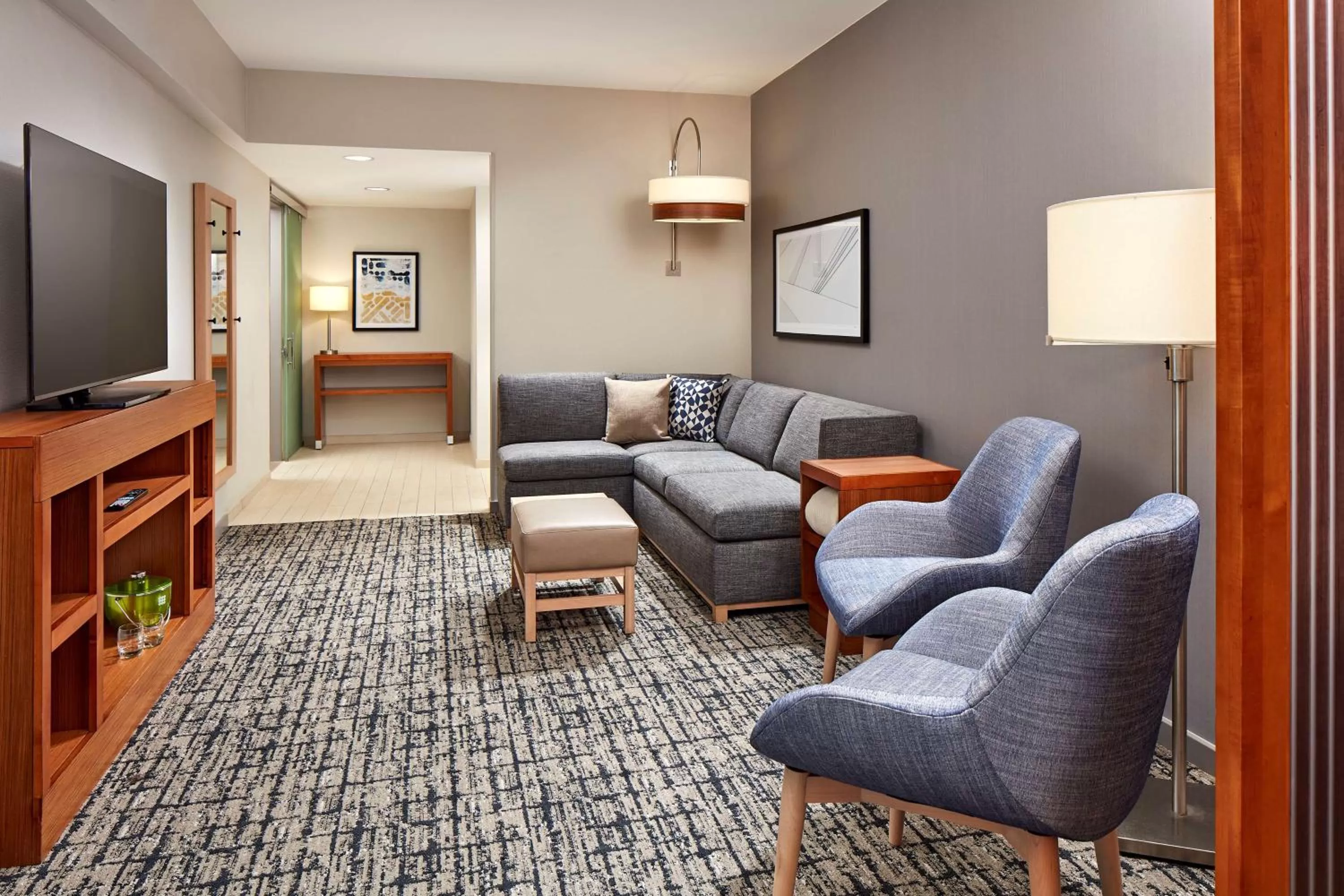One-Bedroom King Suite with Roll-In Shower - Disability Access in Hyatt Place Los Angeles / LAX / El Segundo