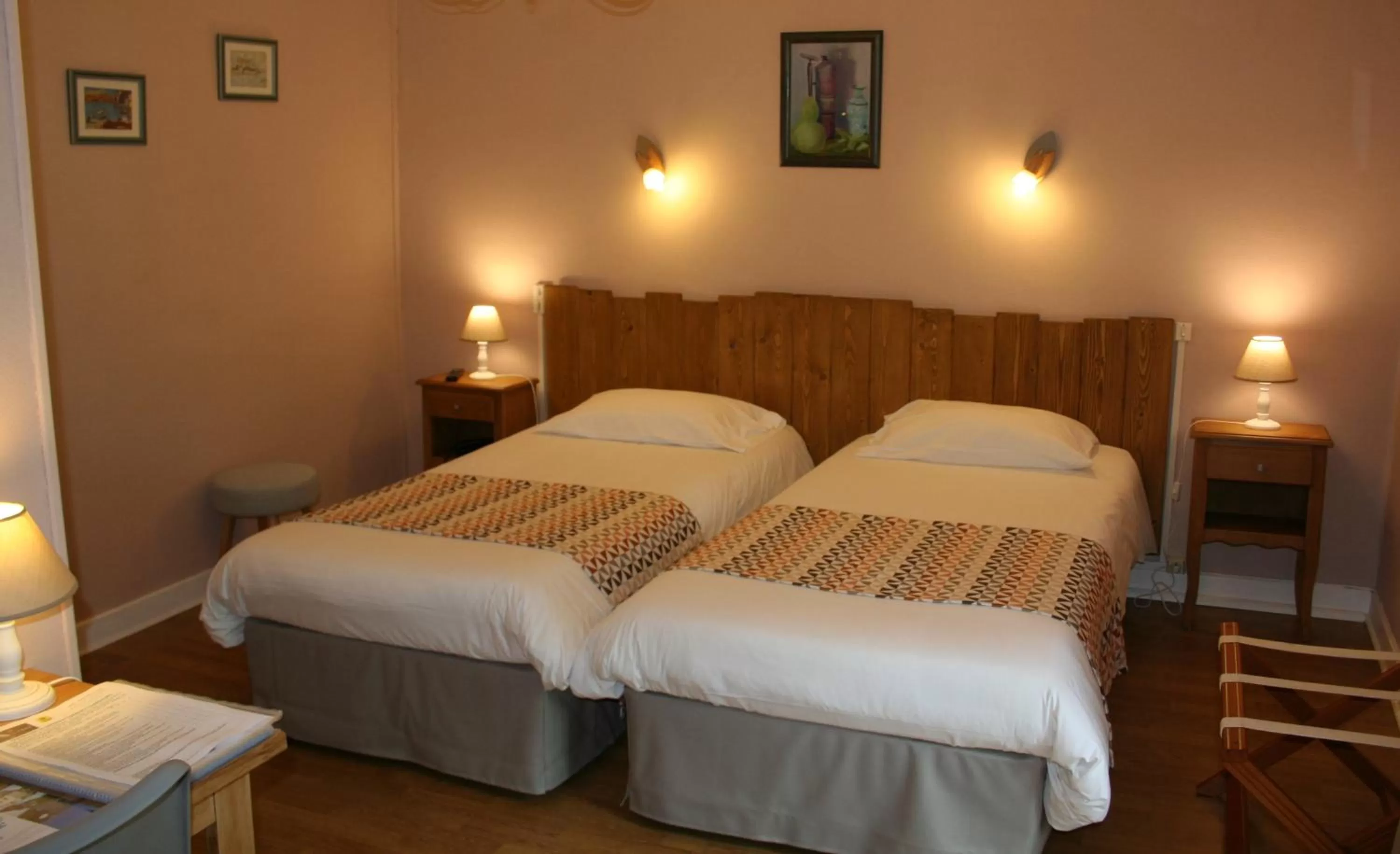 Twin Room in Logis Hôtel Le Cygne