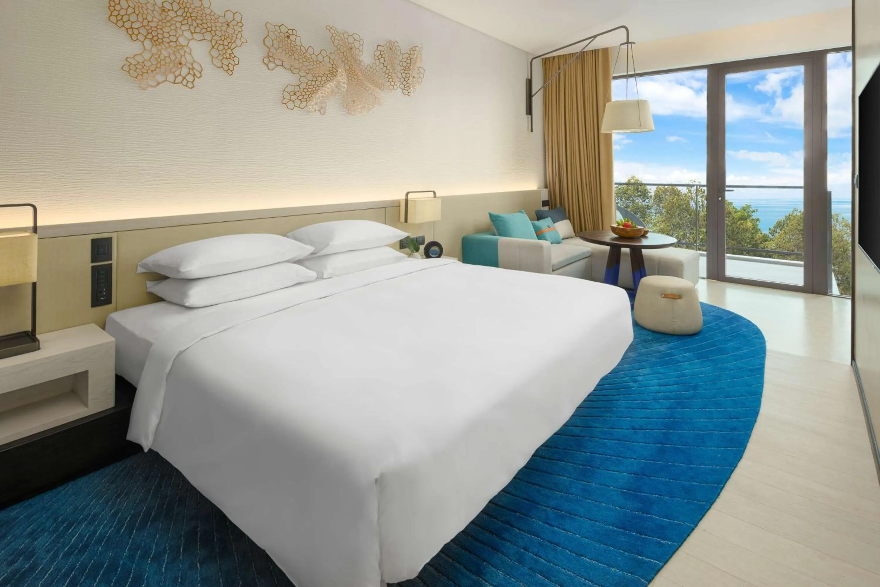 King Room with Partial Ocean View in Hyatt Regency Koh Samui