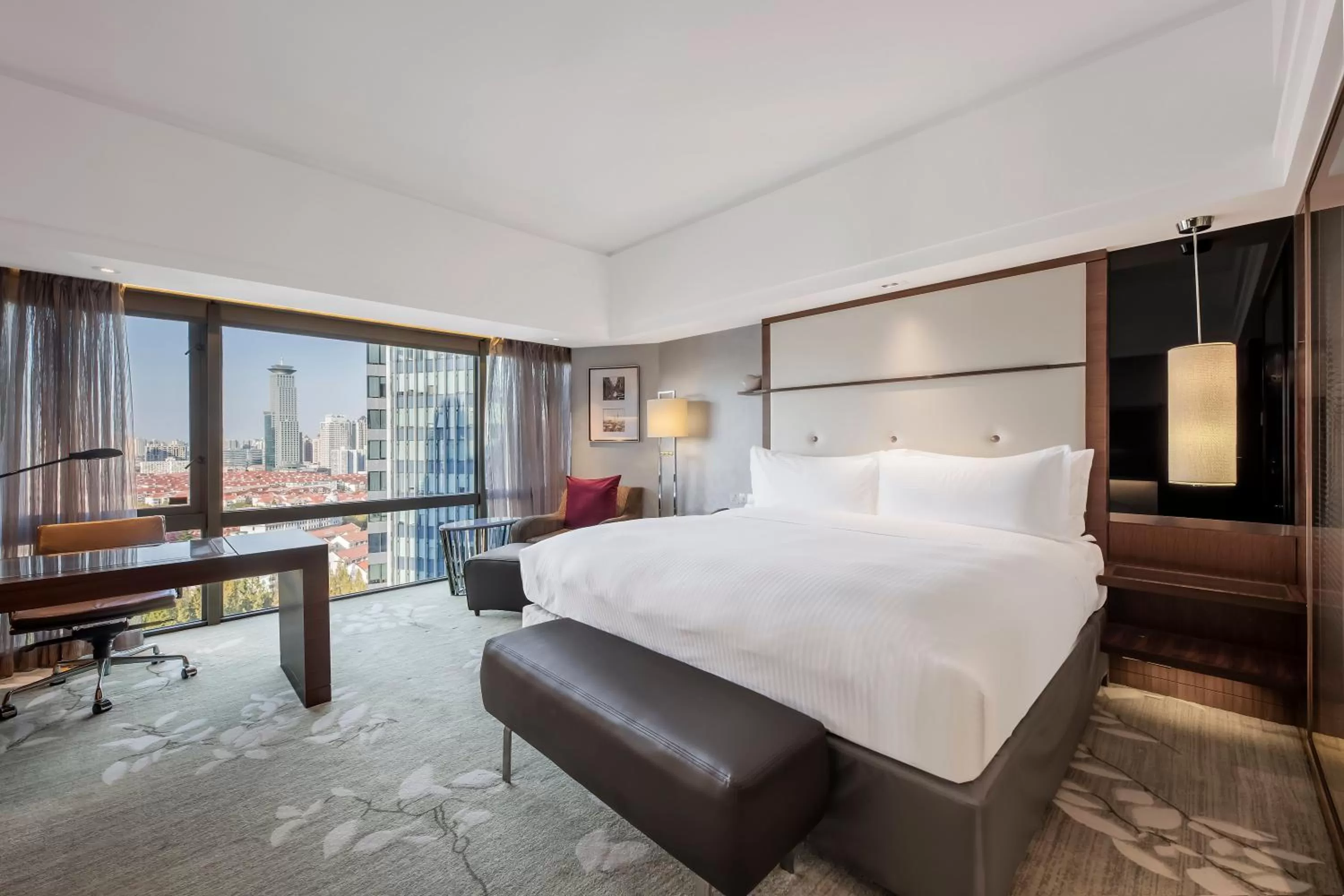 Deluxe King Room with City View in InterContinental Shanghai Pudong by IHG