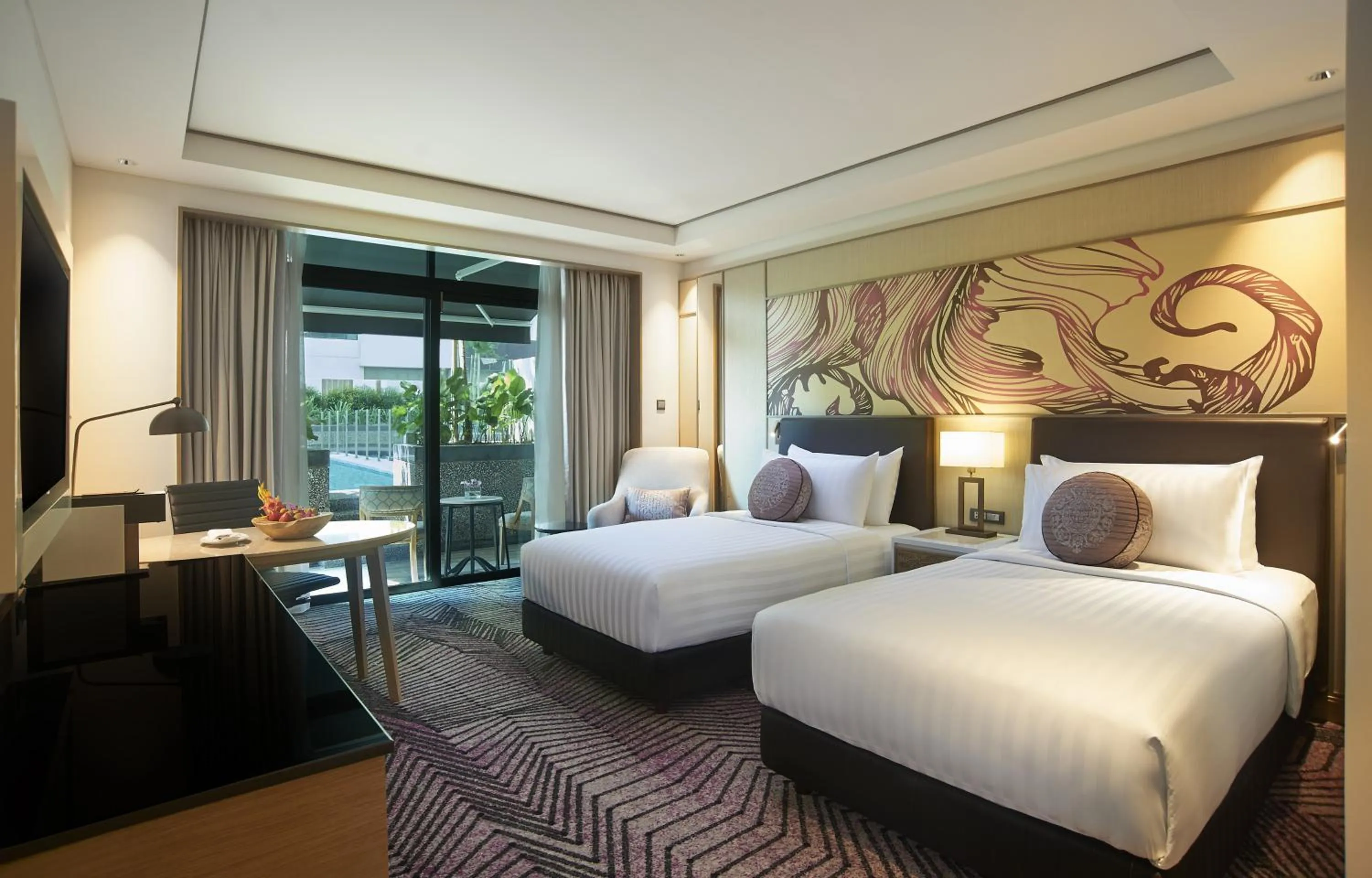 Deluxe Pool Access Twin Room in Amari Johor Bahru