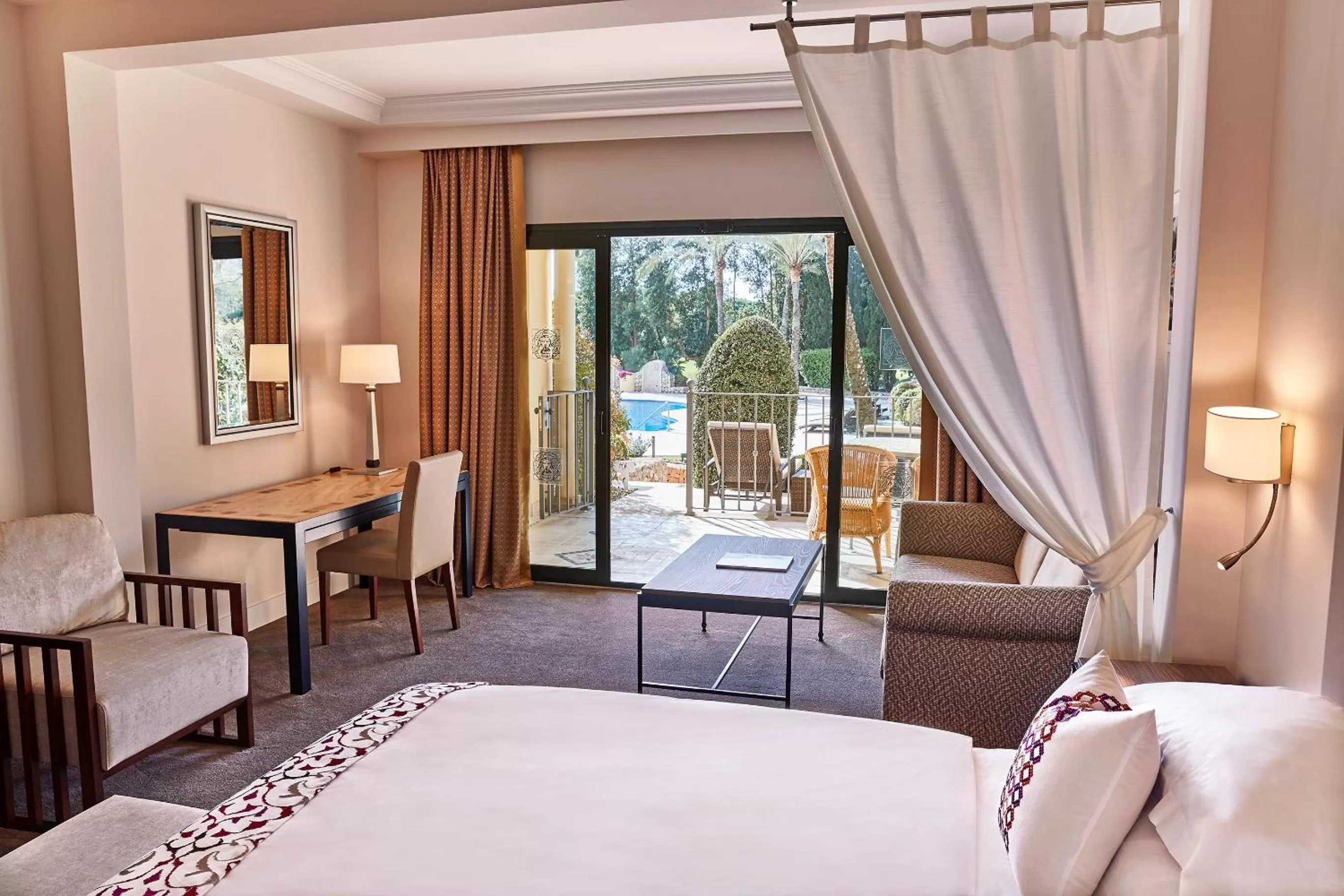 Deluxe Double Room with Private Terrace and Pool View in Steigenberger Hotel and Resort Camp de Mar