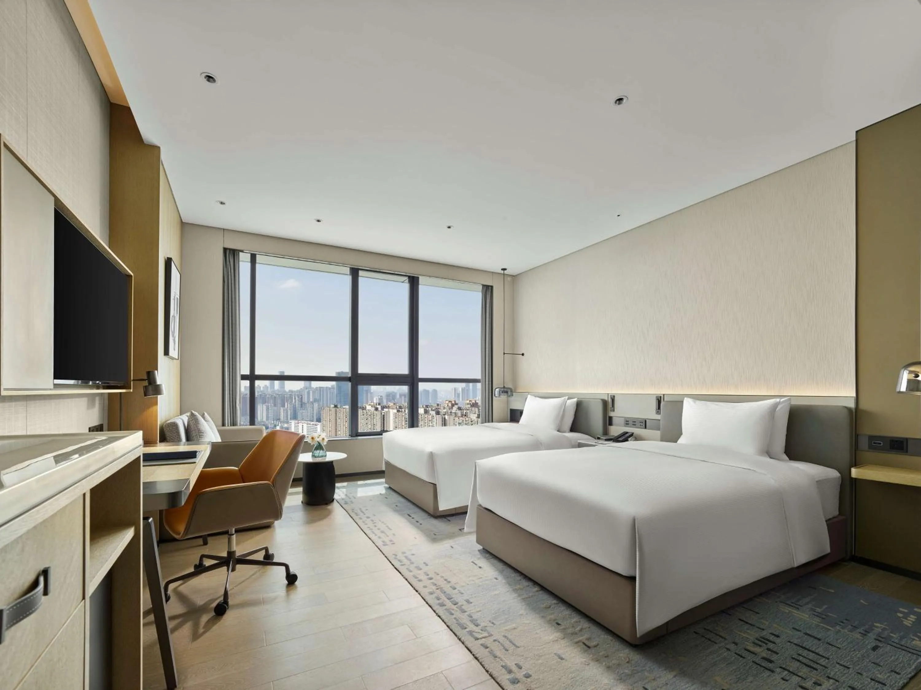 Deluxe Twin Room in DoubleTree by Hilton Chengdu Riverside - Close to Panda Base and Chengdu East Railway