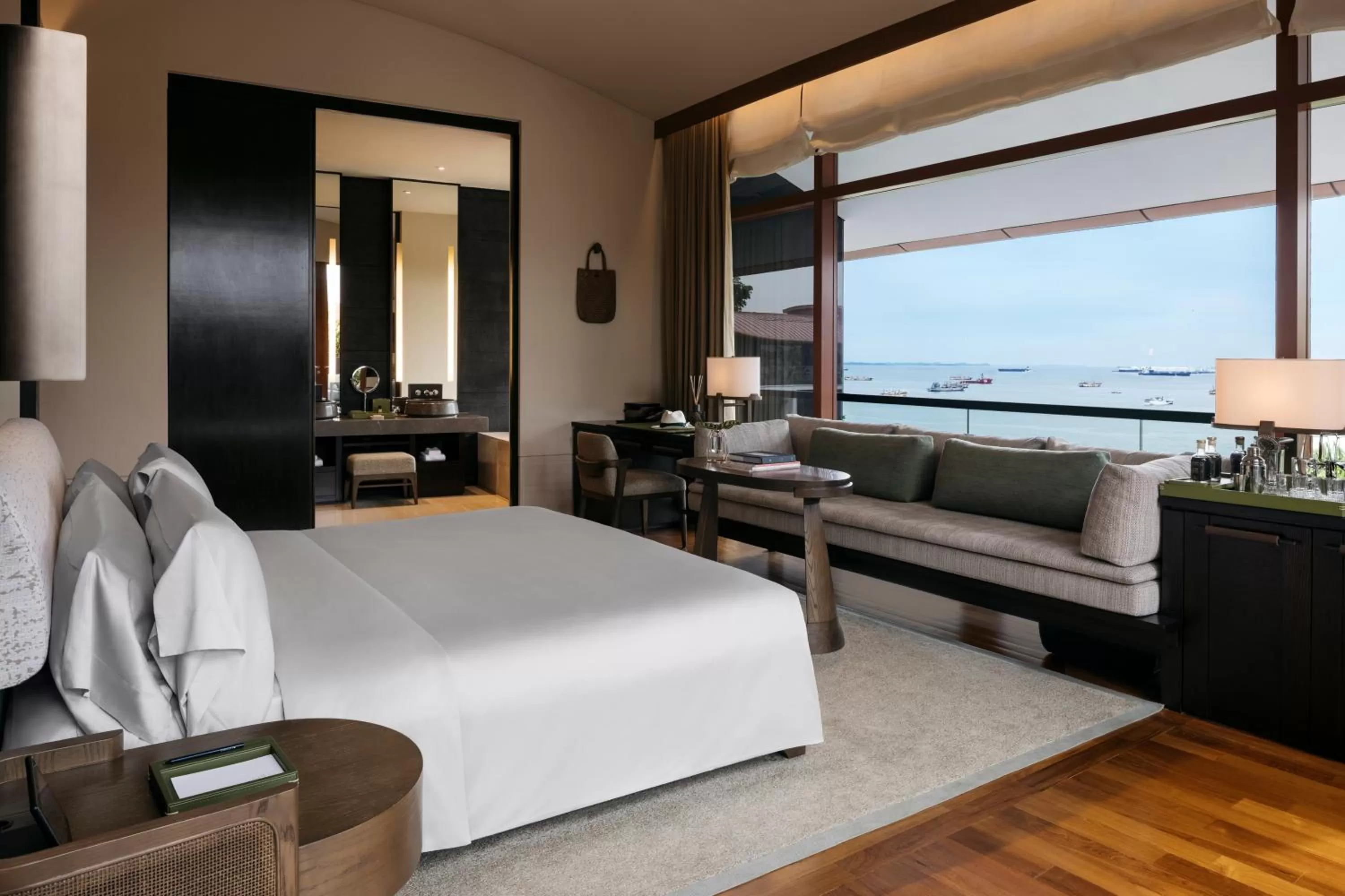 Premier Double Room with Sea View in Capella Singapore