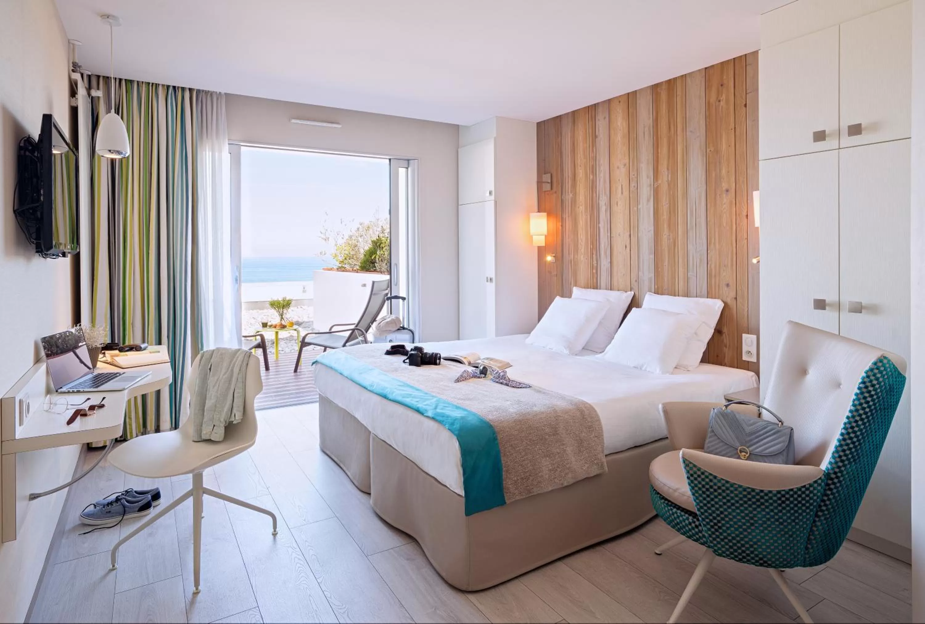 Double Room with Sea View and Terrasse in Hôtel de la Baie - Thalassothérapie PREVITHAL