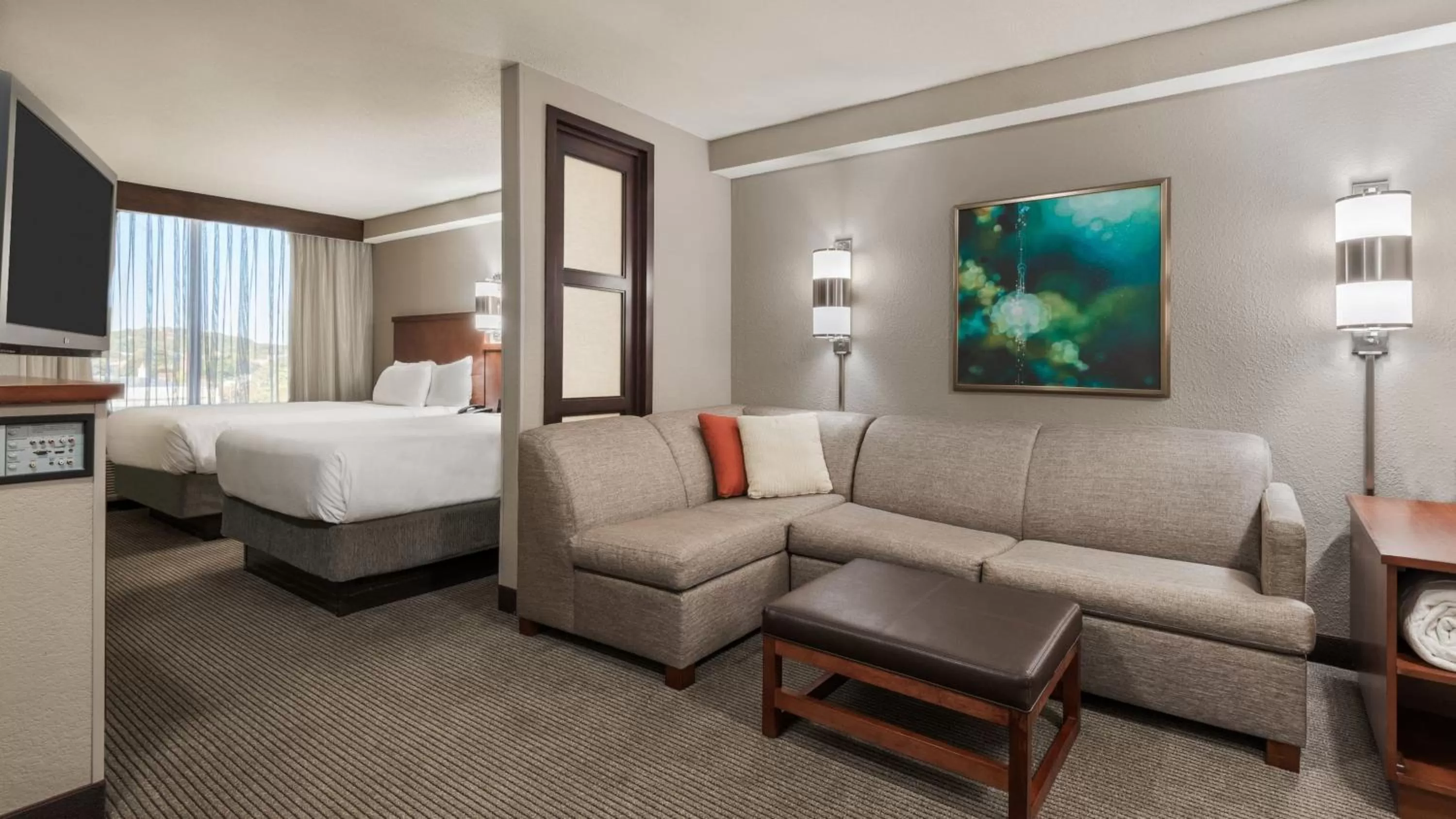 Double Room with Two Double Beds and Sofa bed - High Floor in Hyatt Place Boston - Medford