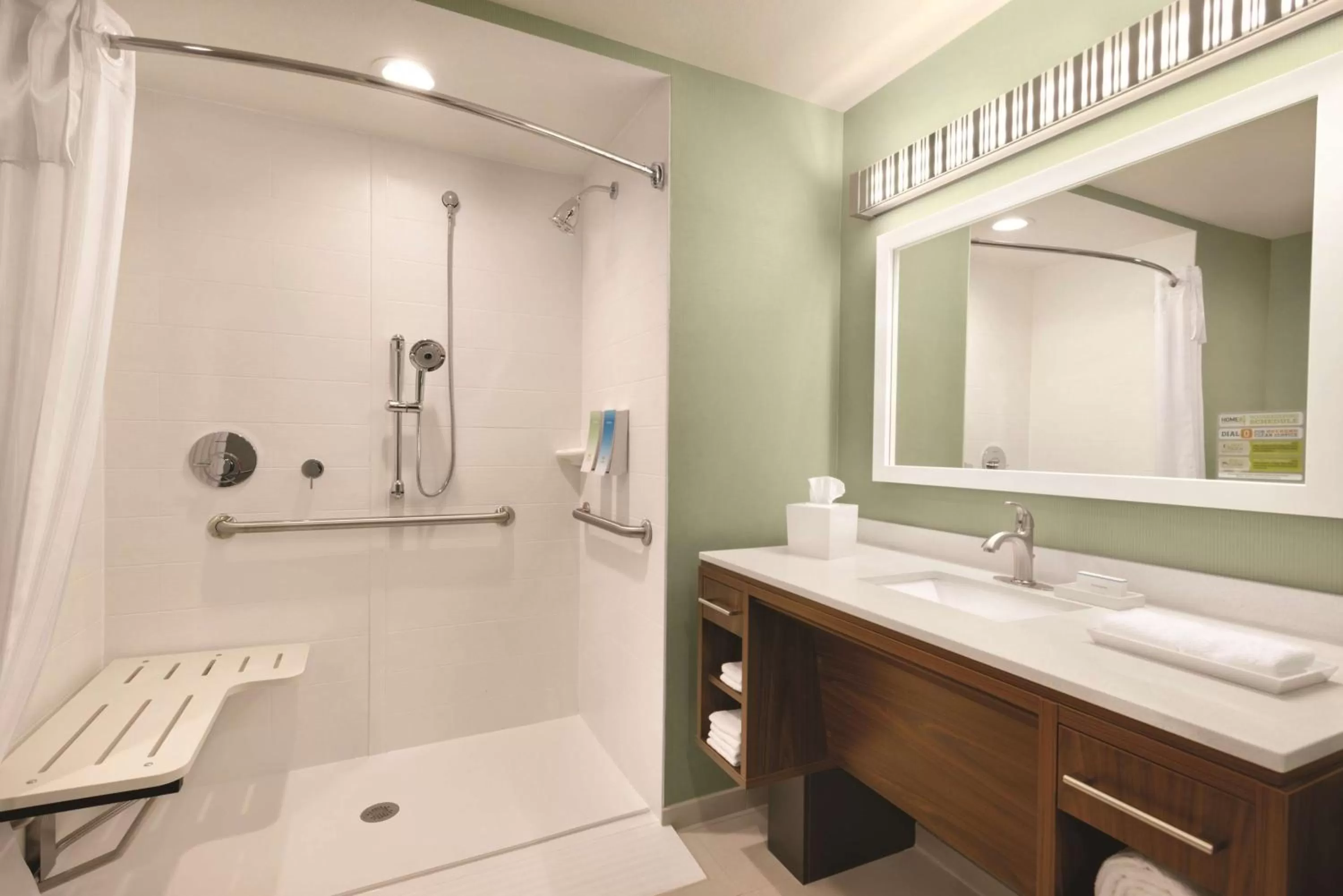 King Suite - Accessible Roll In Shower - Non-Smoking in Home2 Suites By Hilton Columbus Dublin