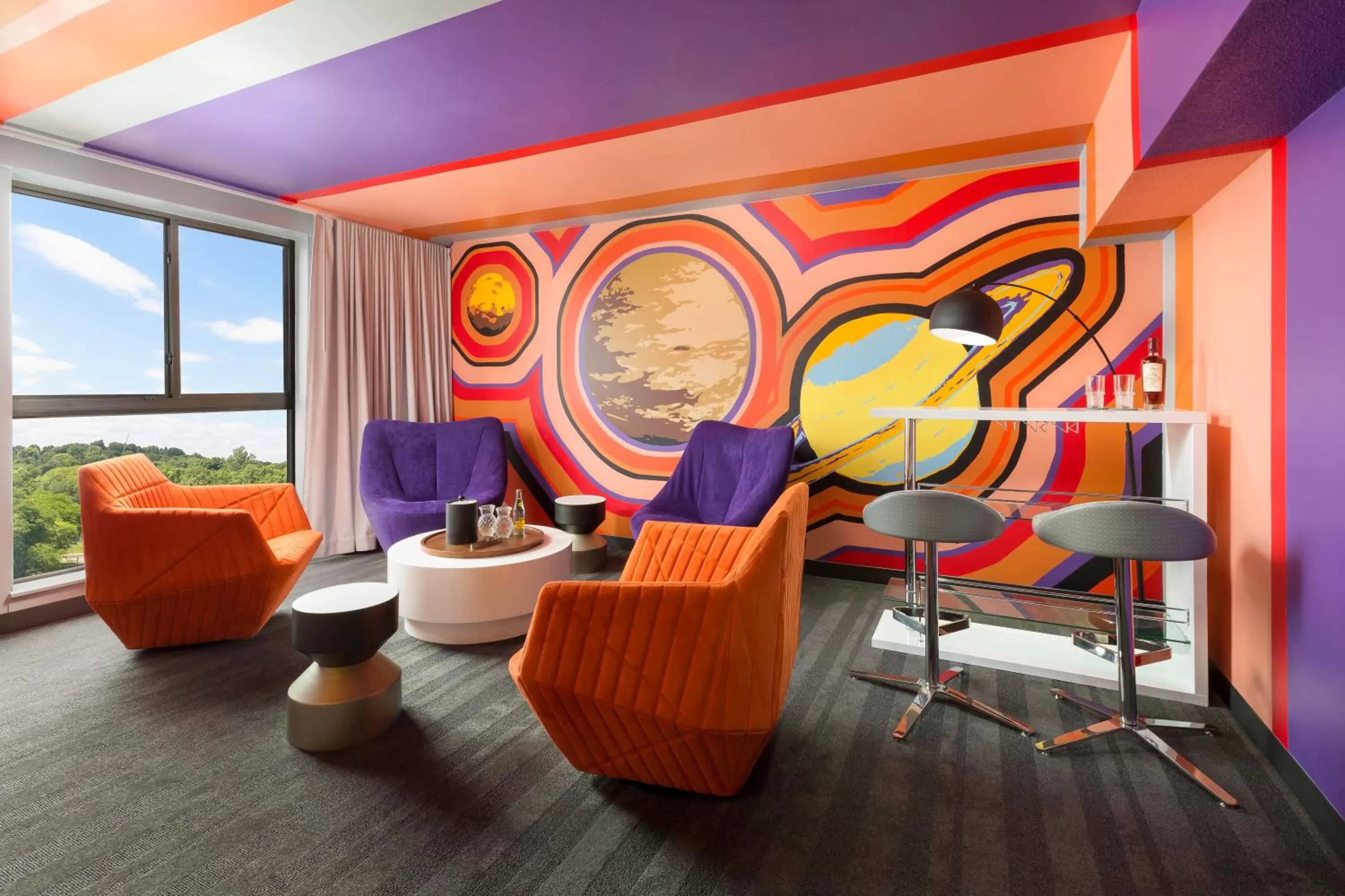 Drink in the Cosmos Space Suite in Studio Allston Hotel Boston