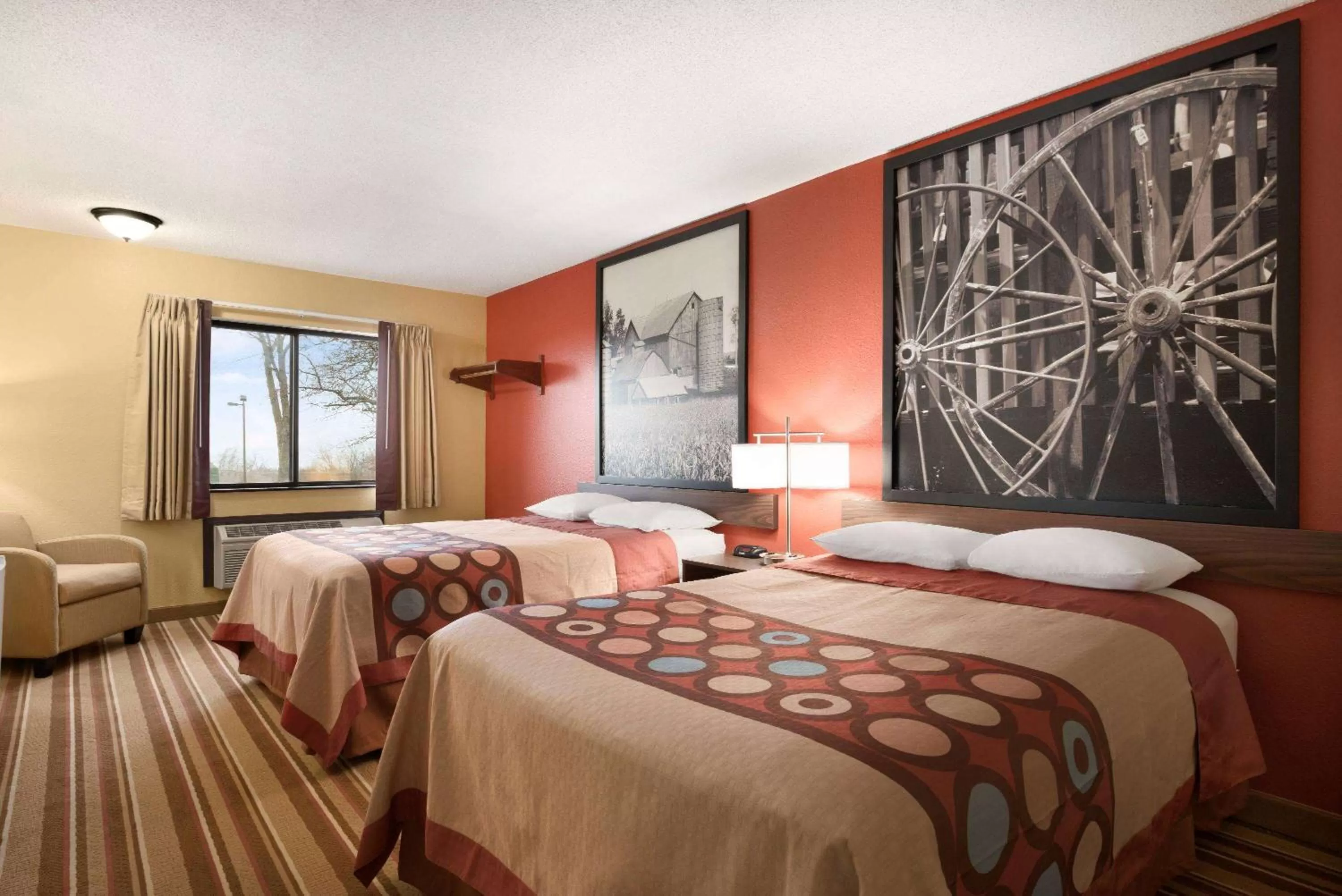 Double Room with Two Double Beds - Non-Smoking in Super 8 by Wyndham Rantoul