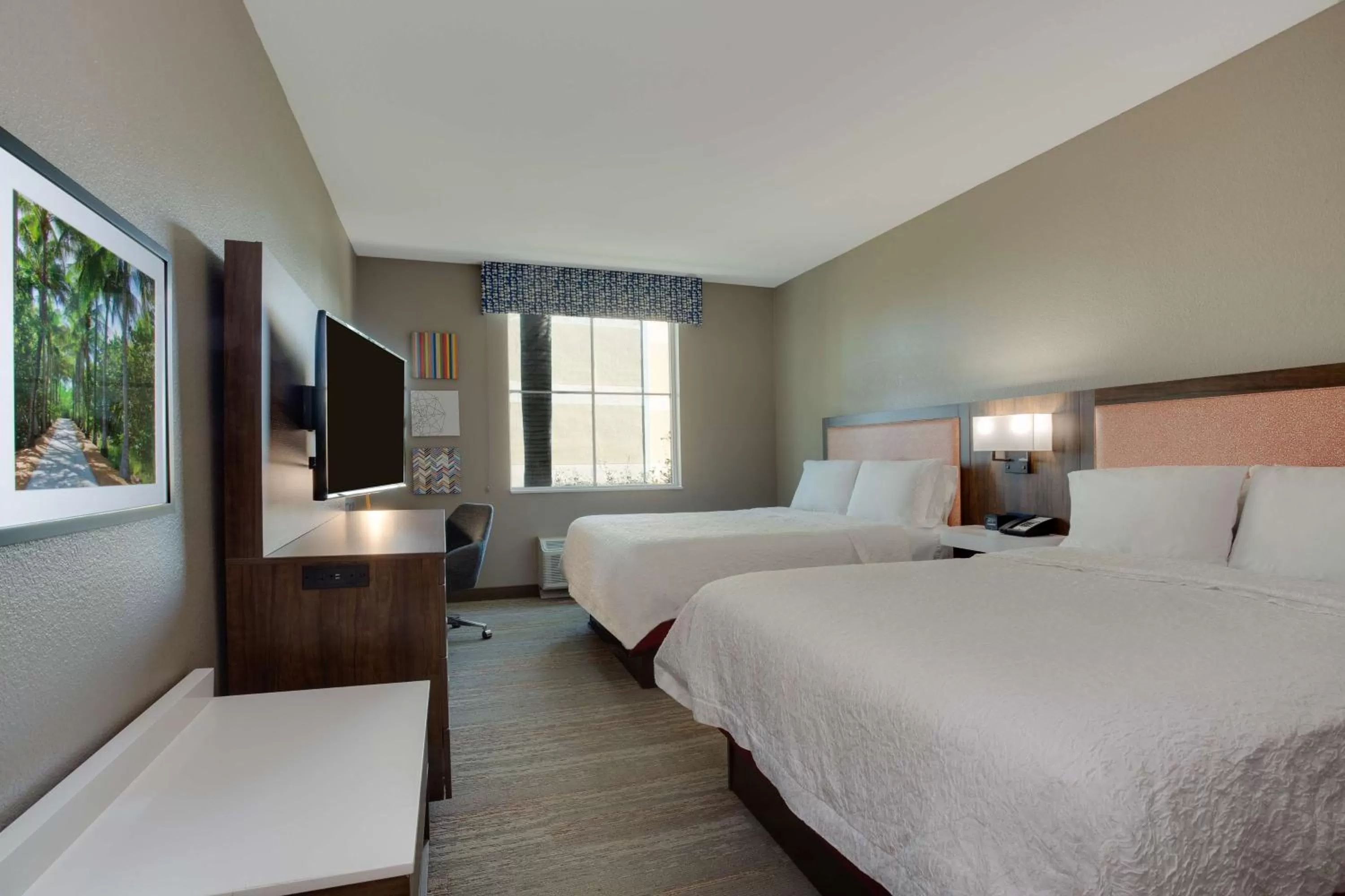 Room with Two Queen Beds - Non-Smoking in Hampton Inn & Suites Fort Lauderdale - Miramar