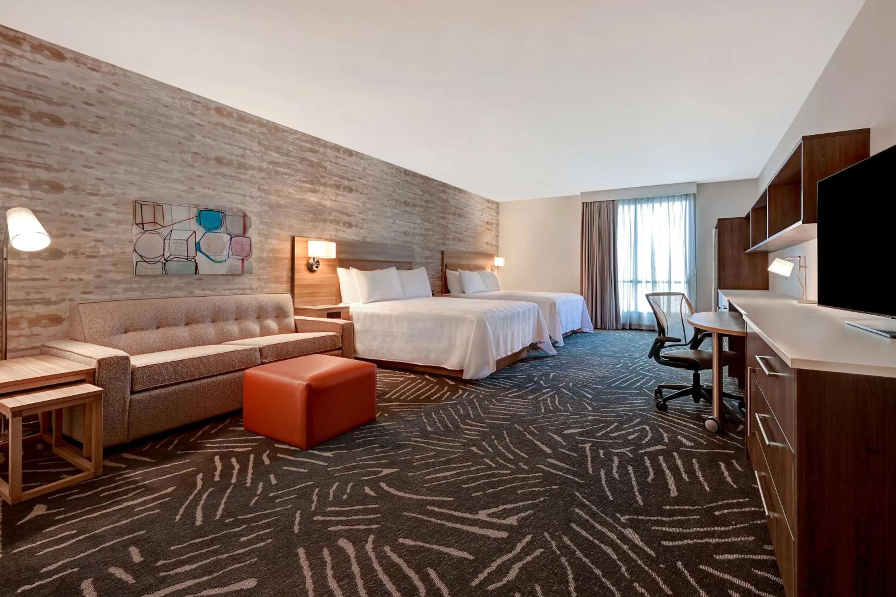 Queen Studio with Two Queen Beds - Non-Smoking in Home2 Suites By Hilton Anaheim Resort