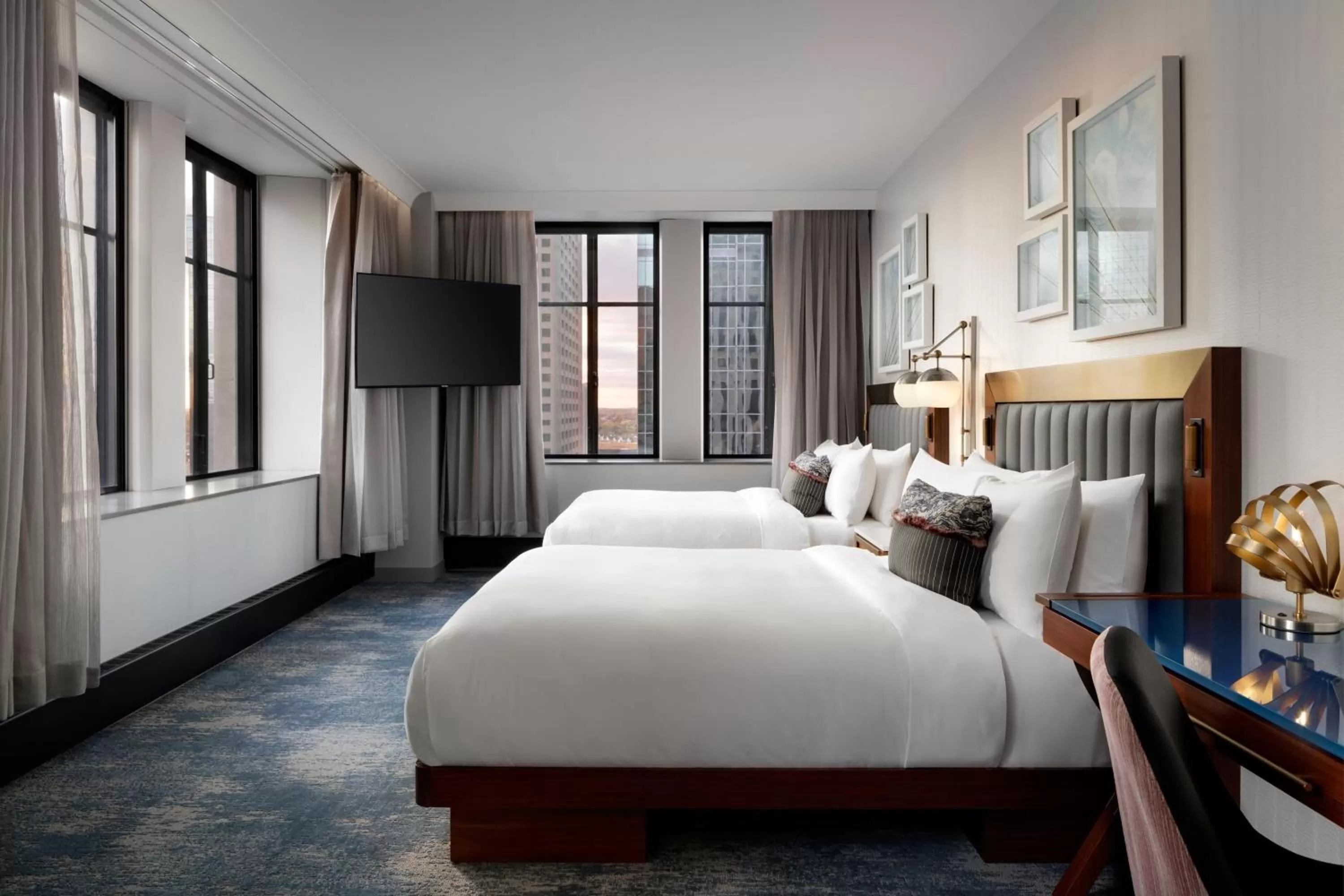 Queen Room With Two Queen Beds and City View - Hearing Accessible in Rand Tower Hotel, Minneapolis, a Tribute Portfolio Hotel