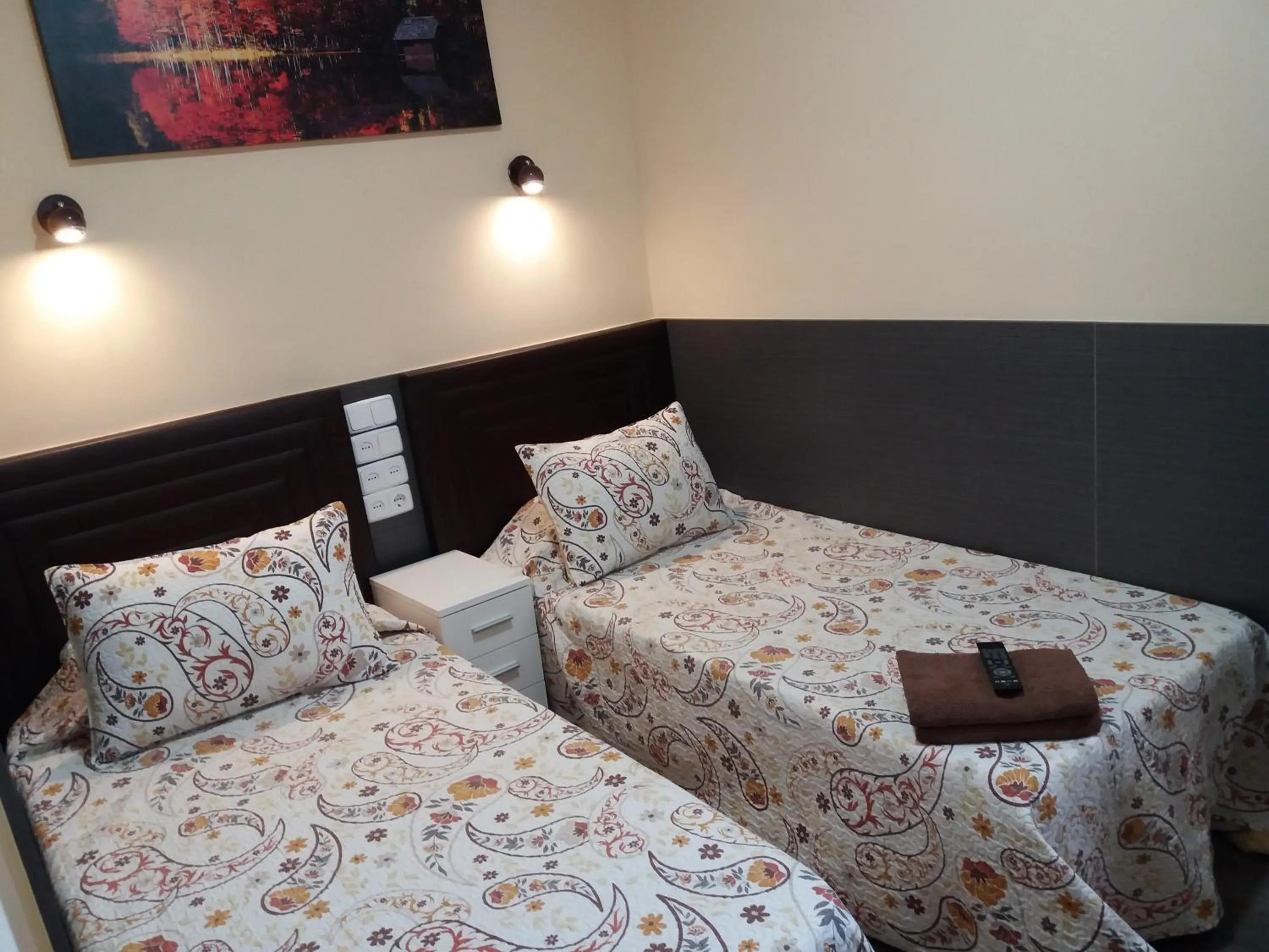 Twin Room with Shared Bathroom in Hostal Numancia