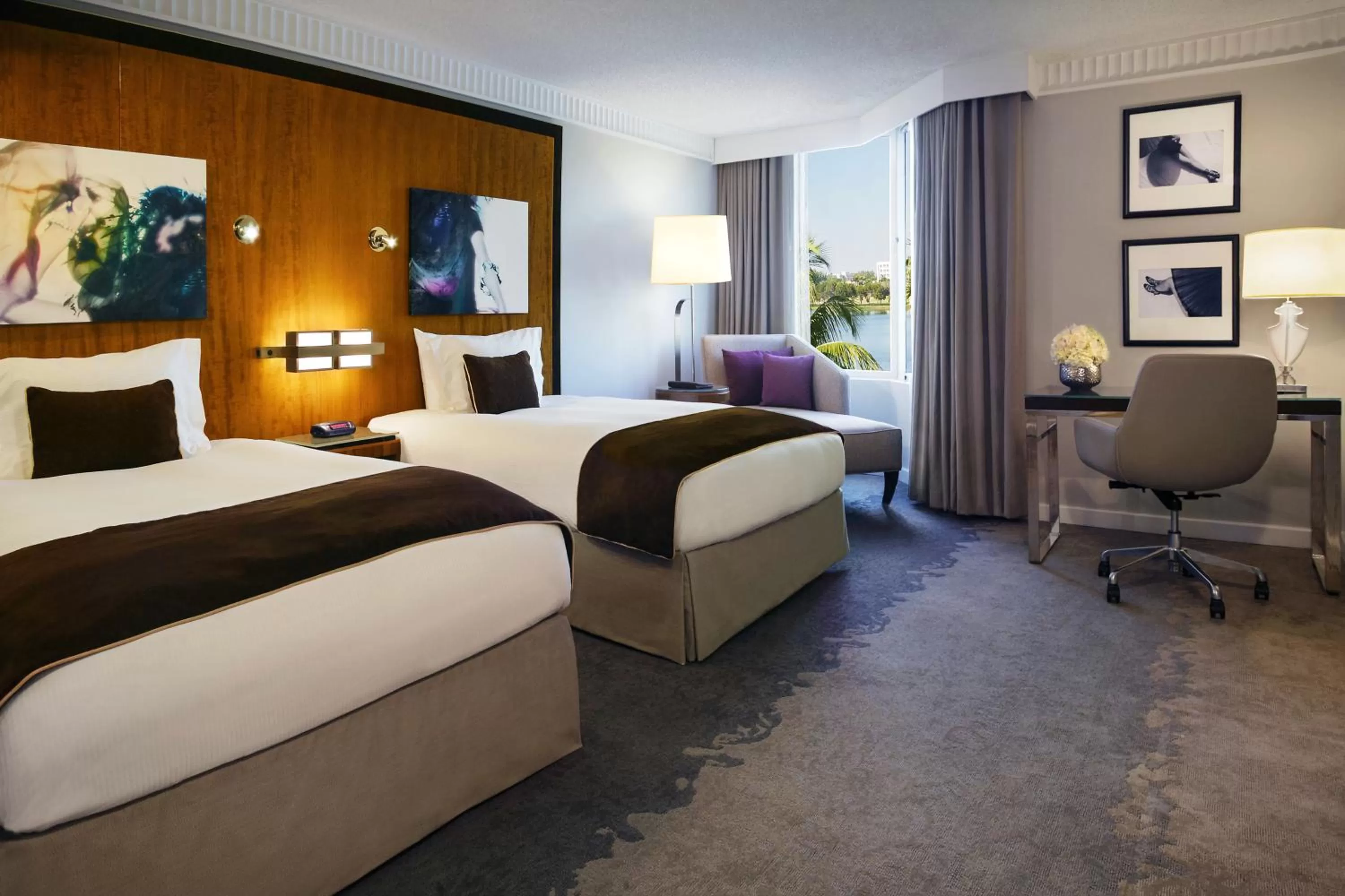 Luxury Double Room with Two Double Beds and Lagoon View in Pullman Miami Airport