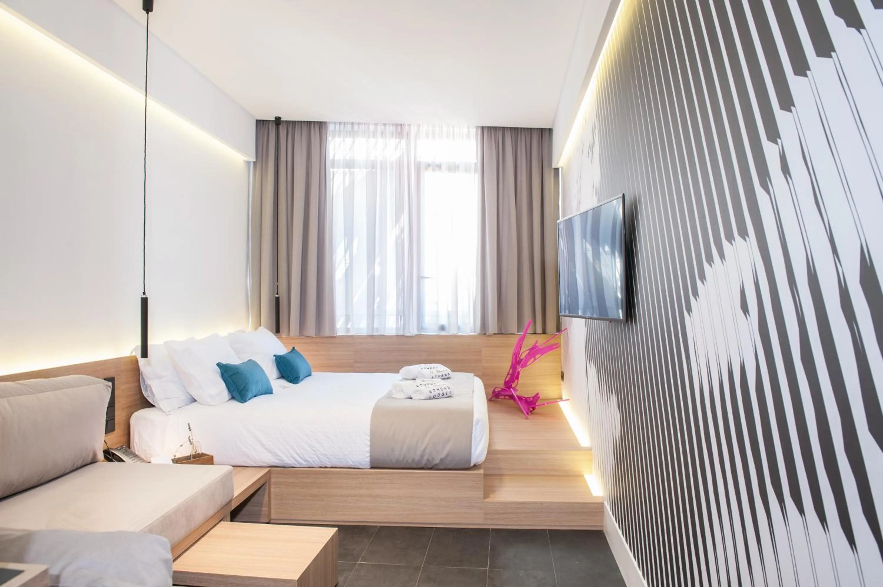 Superior Room Partial Acropolis View in Athens Lodge Boutique Hotel