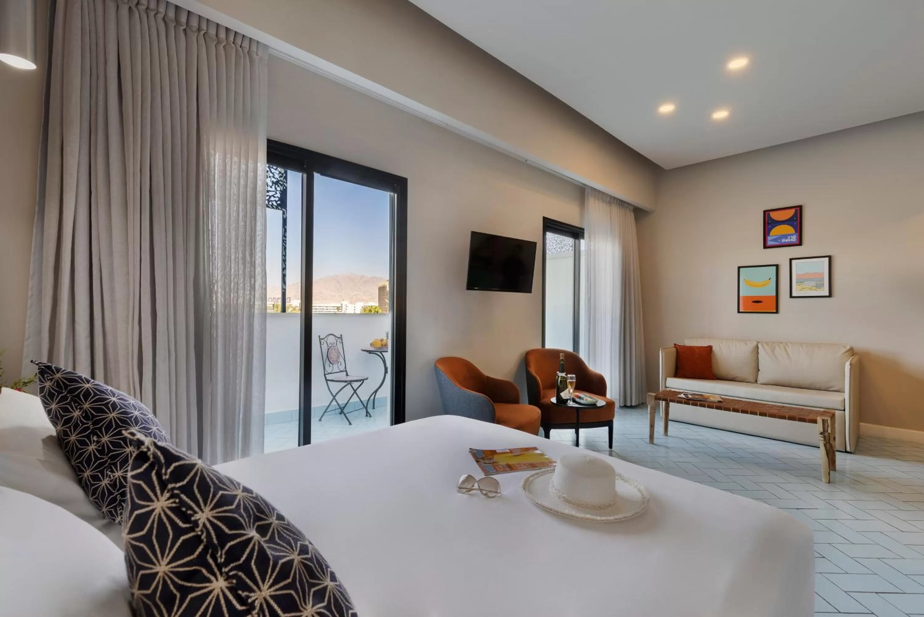 Junior Suite with Balcony (2 Adults) in Play Eilat Hotel