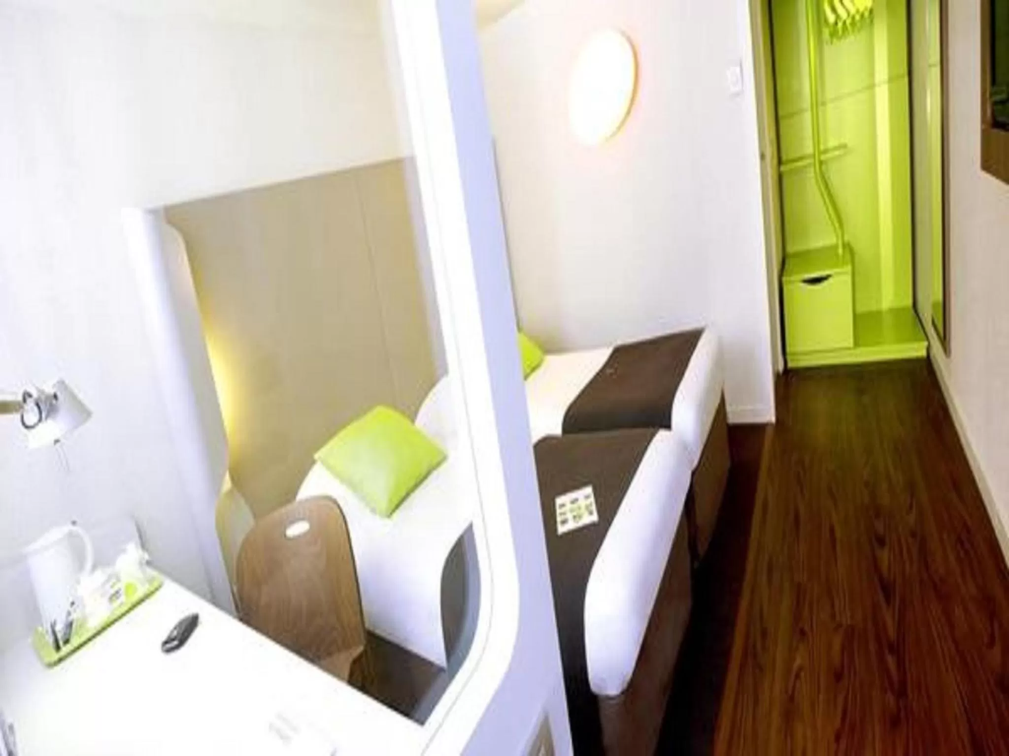 Room with 2 Single Beds and 1 Junior Bed (for children up to 10 years old maximum) in Campanile NATURE - Clermont-Ferrand Nord Riom