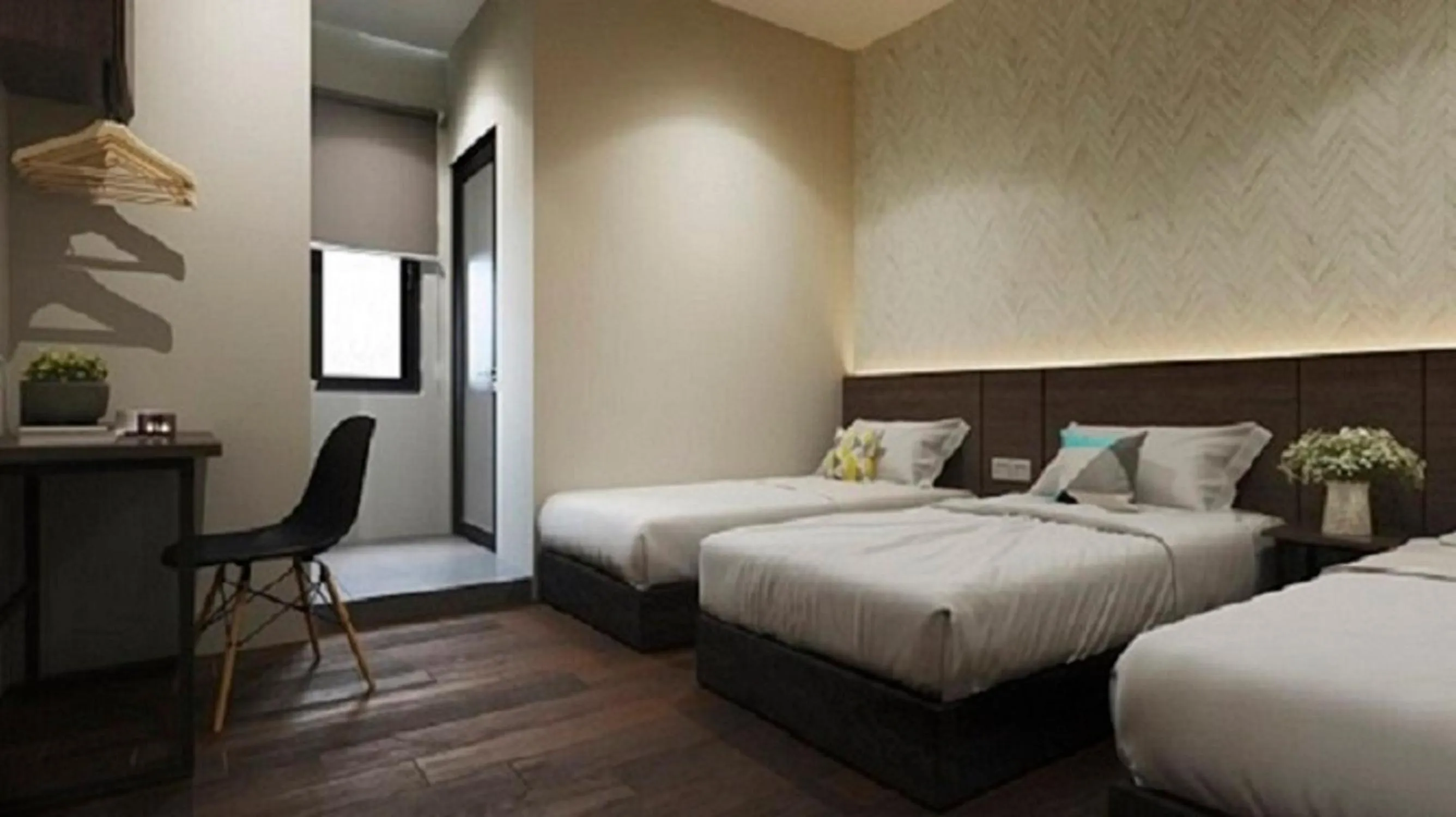 Triple Room with View in The Square Hotel