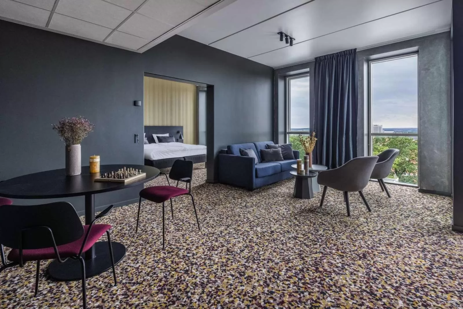 King Suite with Balcony - single occupancy in Peak 12 Hotel