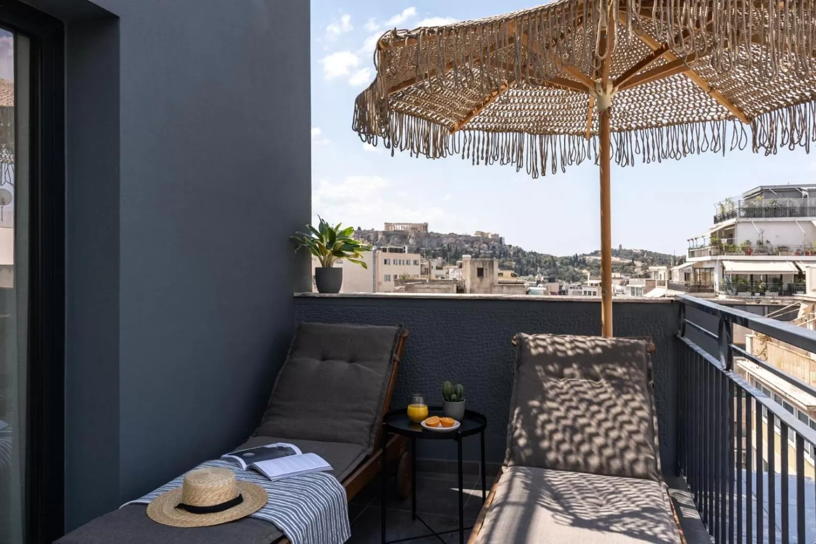 Two-Bedroom Suite with Terrace and Acropolis View  in Play Theatrou Athens a member of Brown Hotels