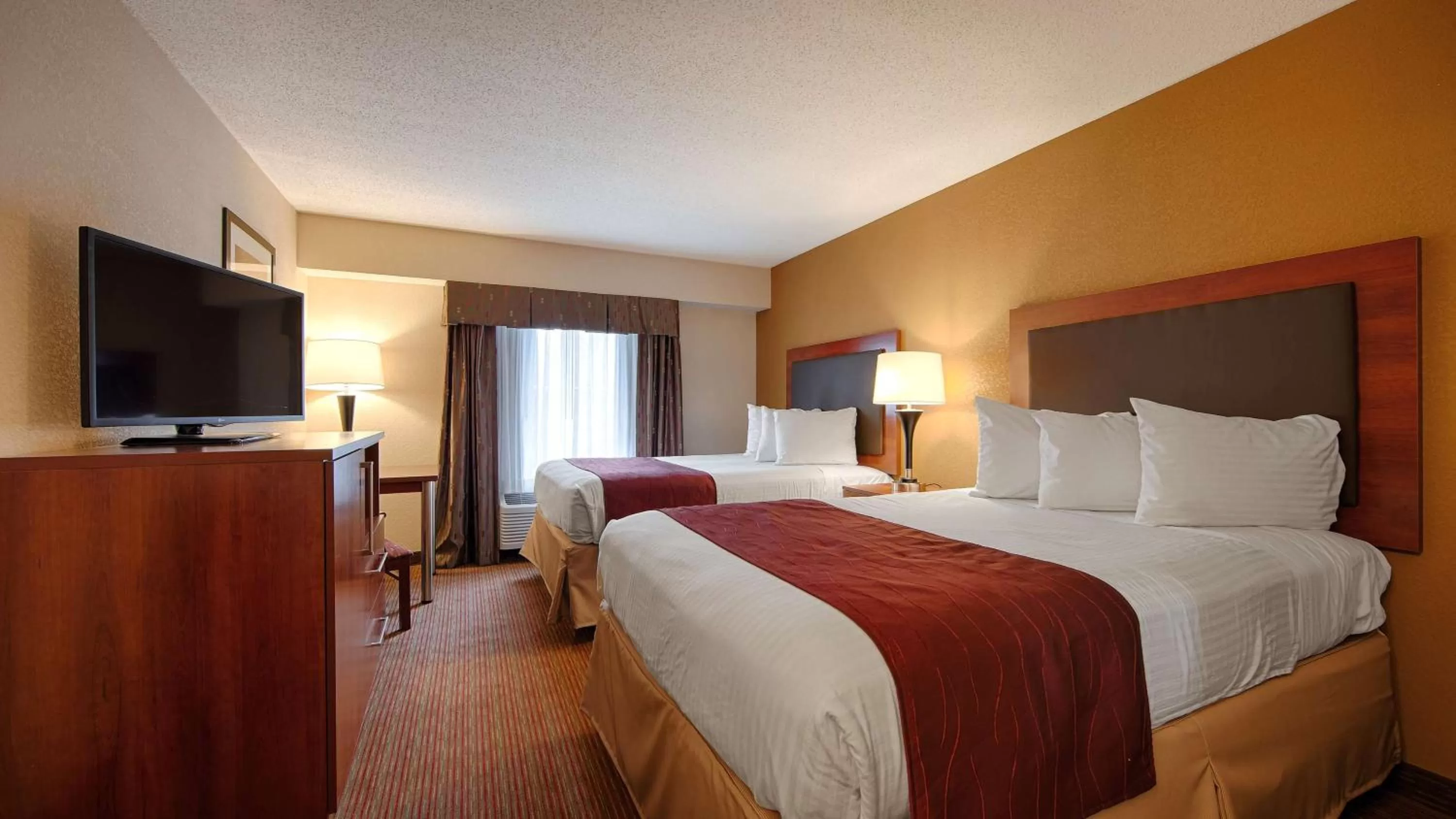 Double Room with Two Double Beds - Non-Smoking in Days Inn by Wyndham Indiana Benjamin Franklin Highway