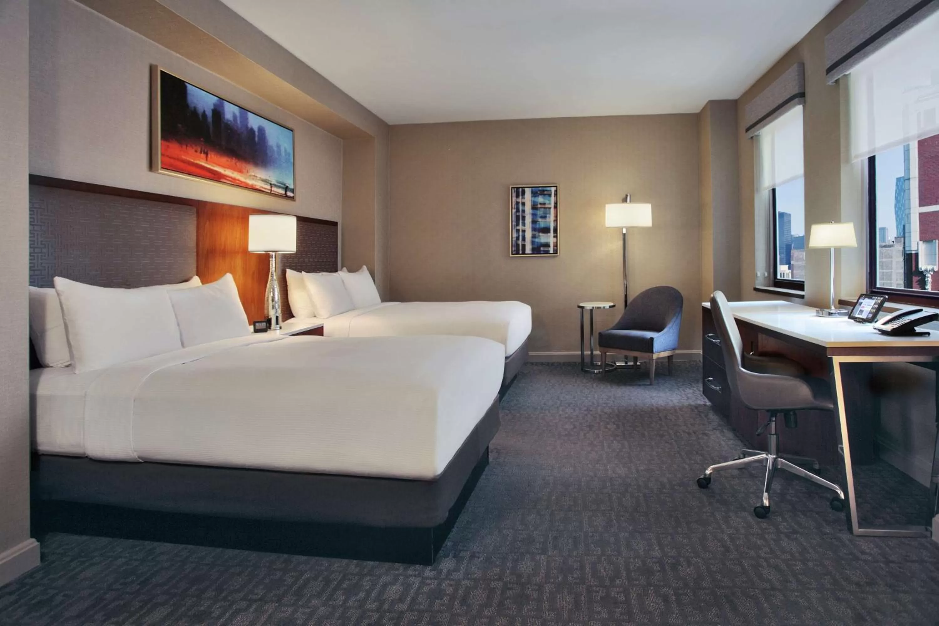 Double Room with Two Double Beds in Hilton Chicago