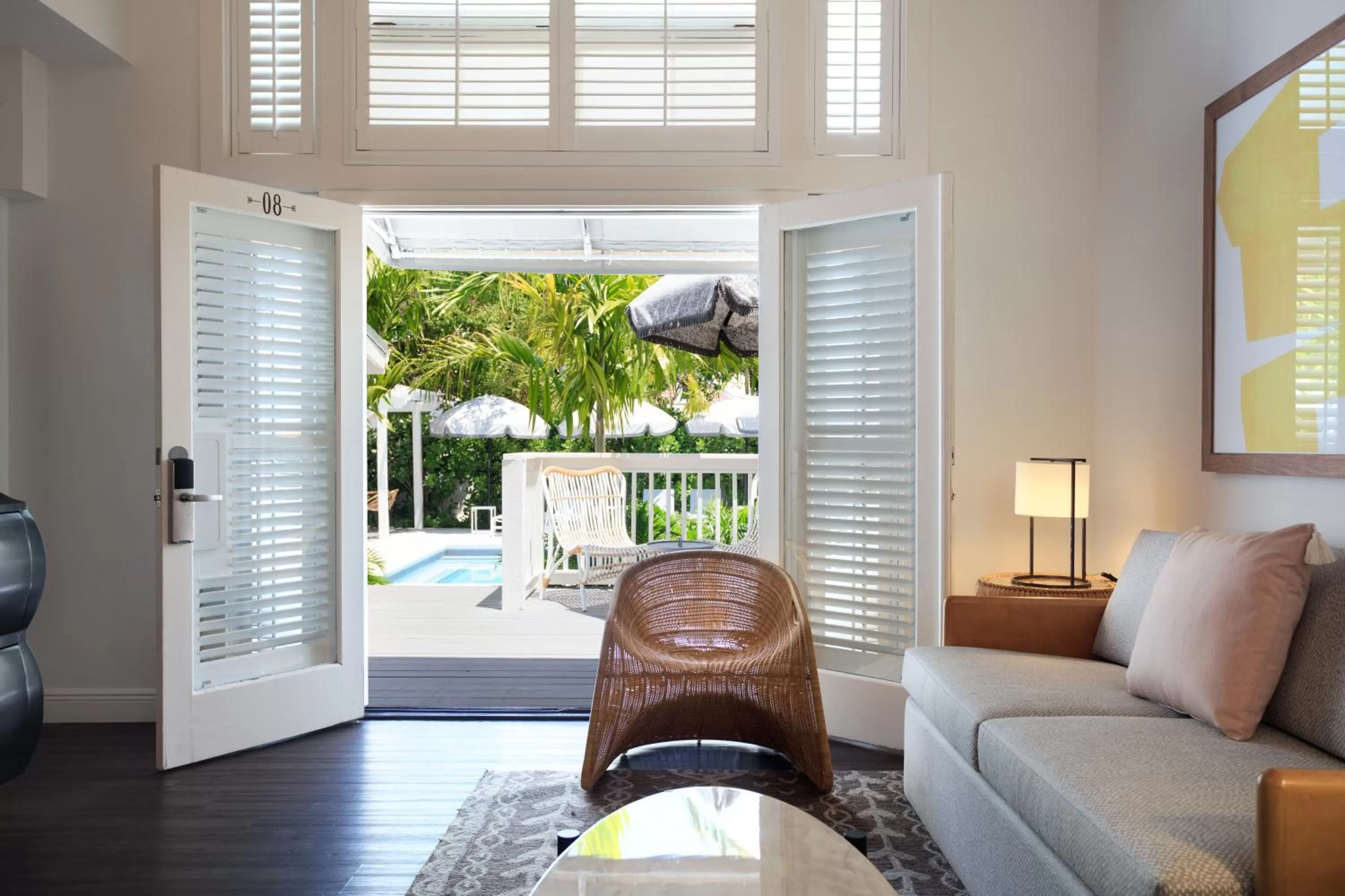 Premium King Room with Patio in Ella's Cottages - Key West Historic Inns