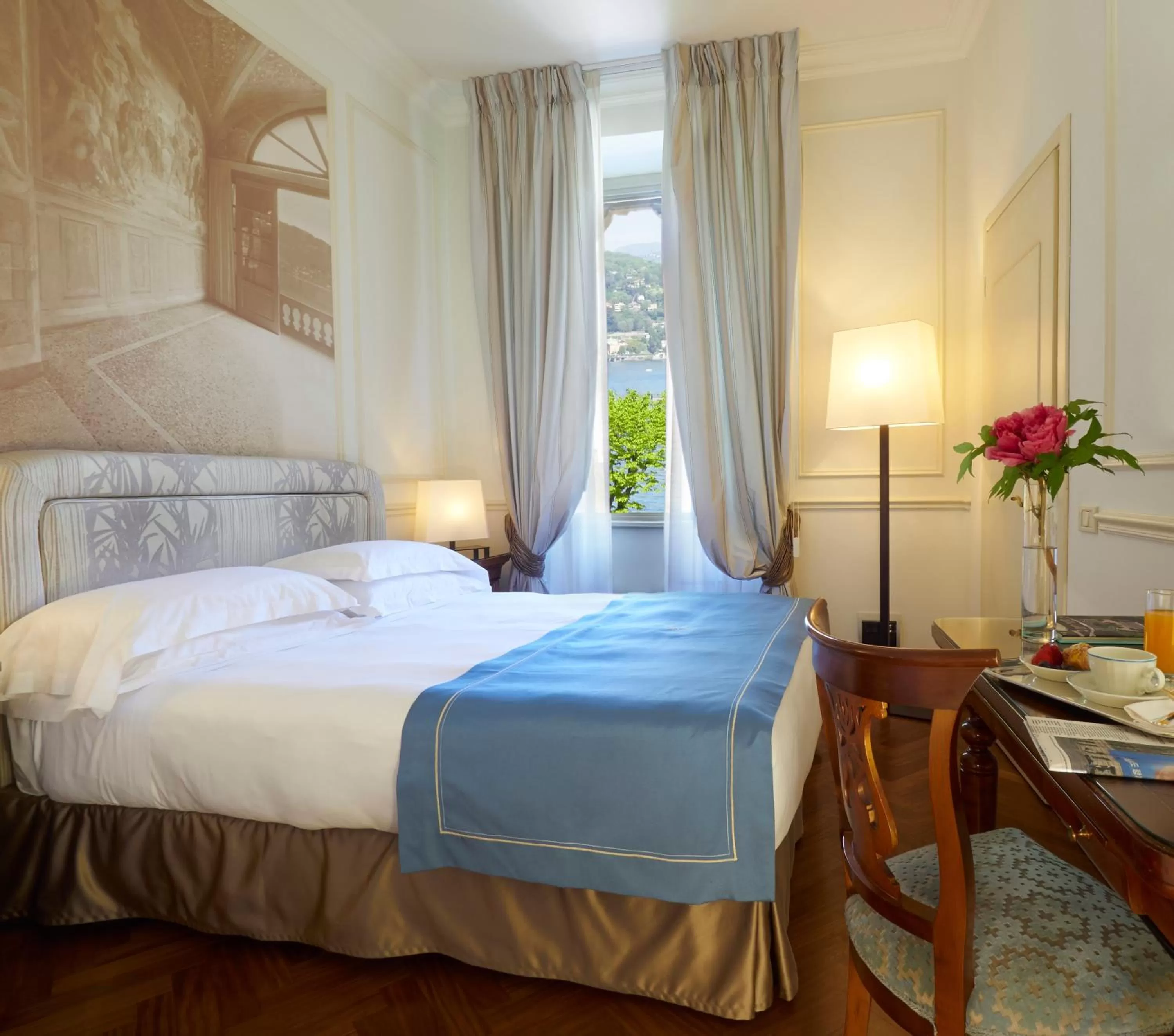 Classic Double Room with Lake view - single occupancy in Albergo Terminus