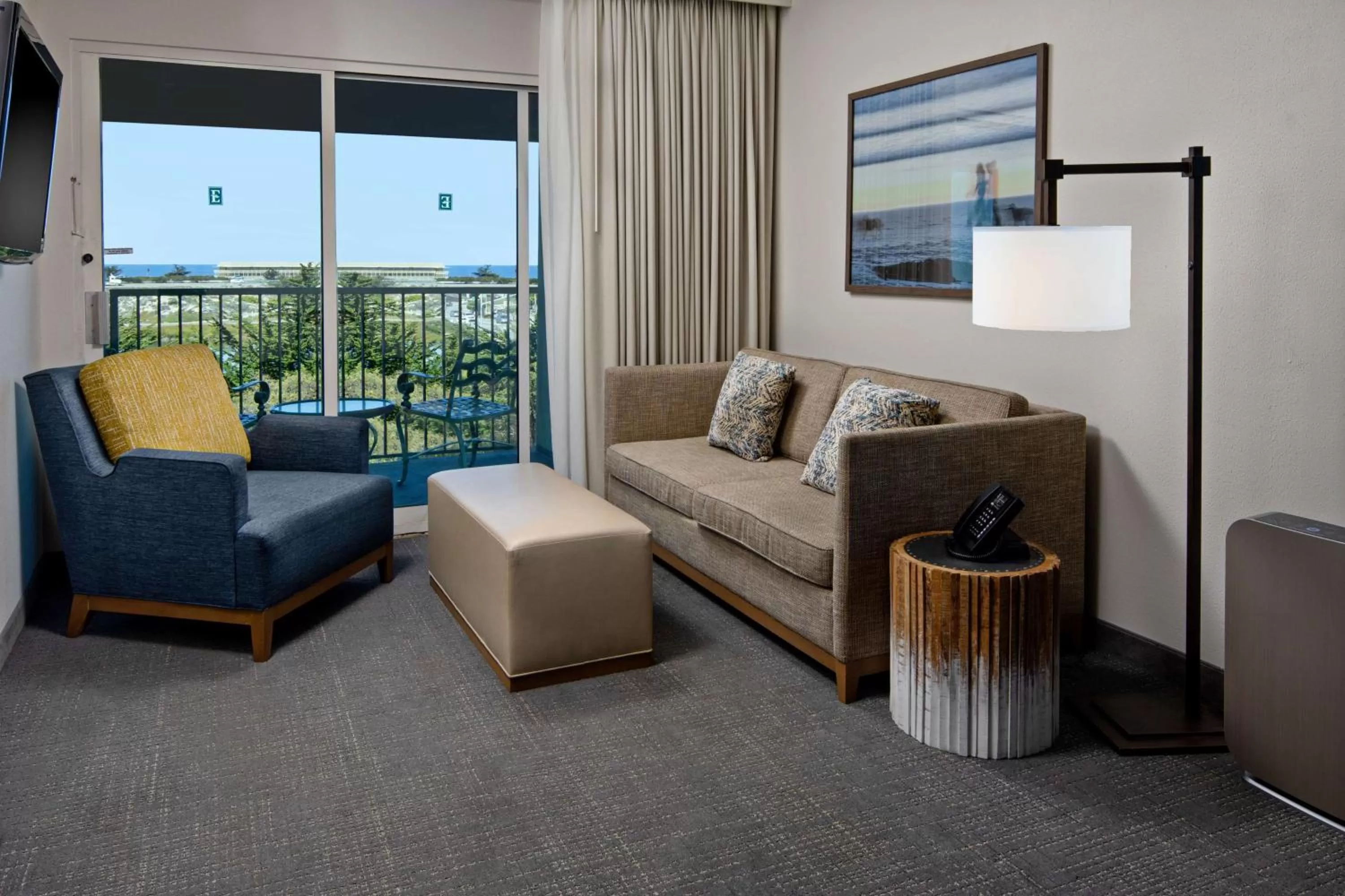 Two-Room Corner King Suite with View - Allergy Friendly in Embassy Suites by Hilton Monterey Bay Seaside