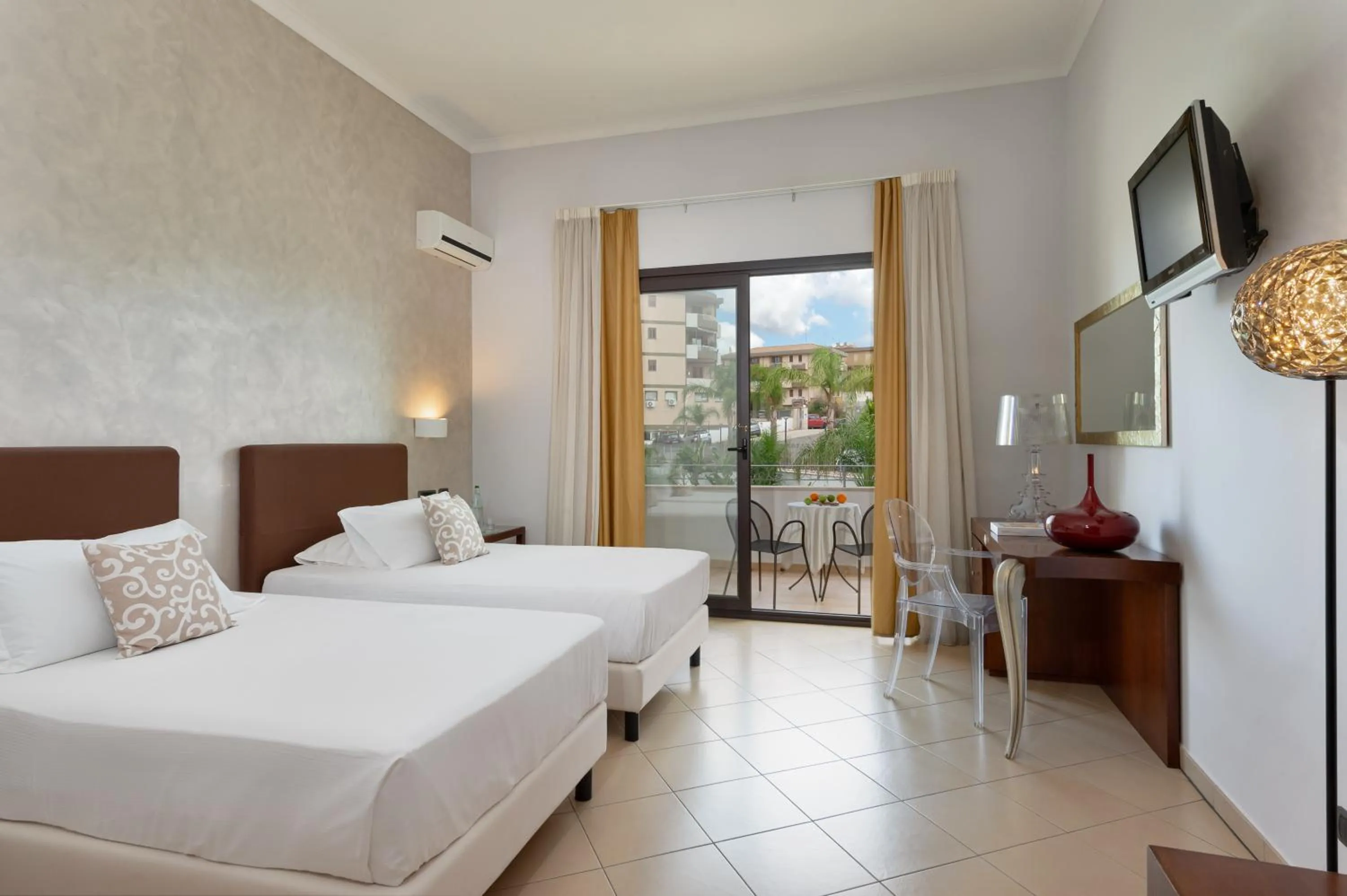 Double or Twin Room with Pool View in Grand Hotel Sofia