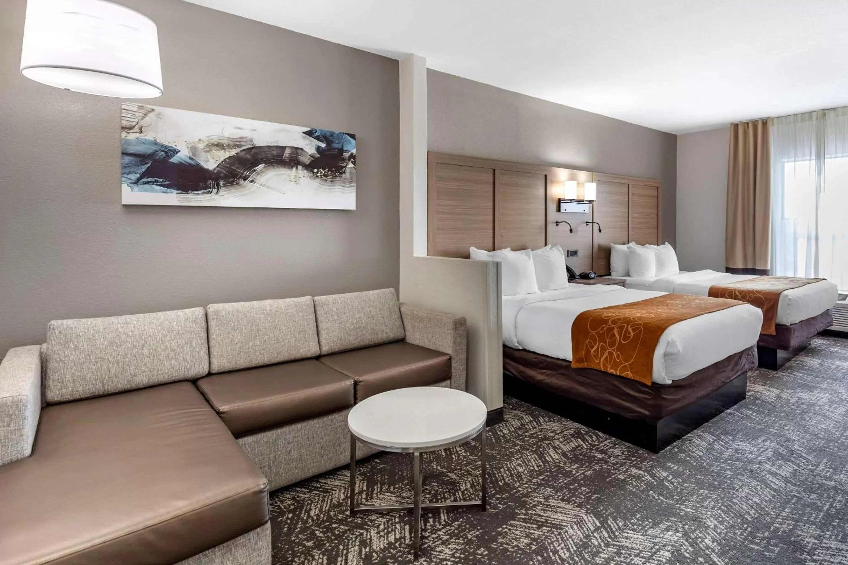 Standard Queen Room with Two Queen Beds and Sofa Bed - Non-Smoking in Comfort Suites Anderson-Clemson