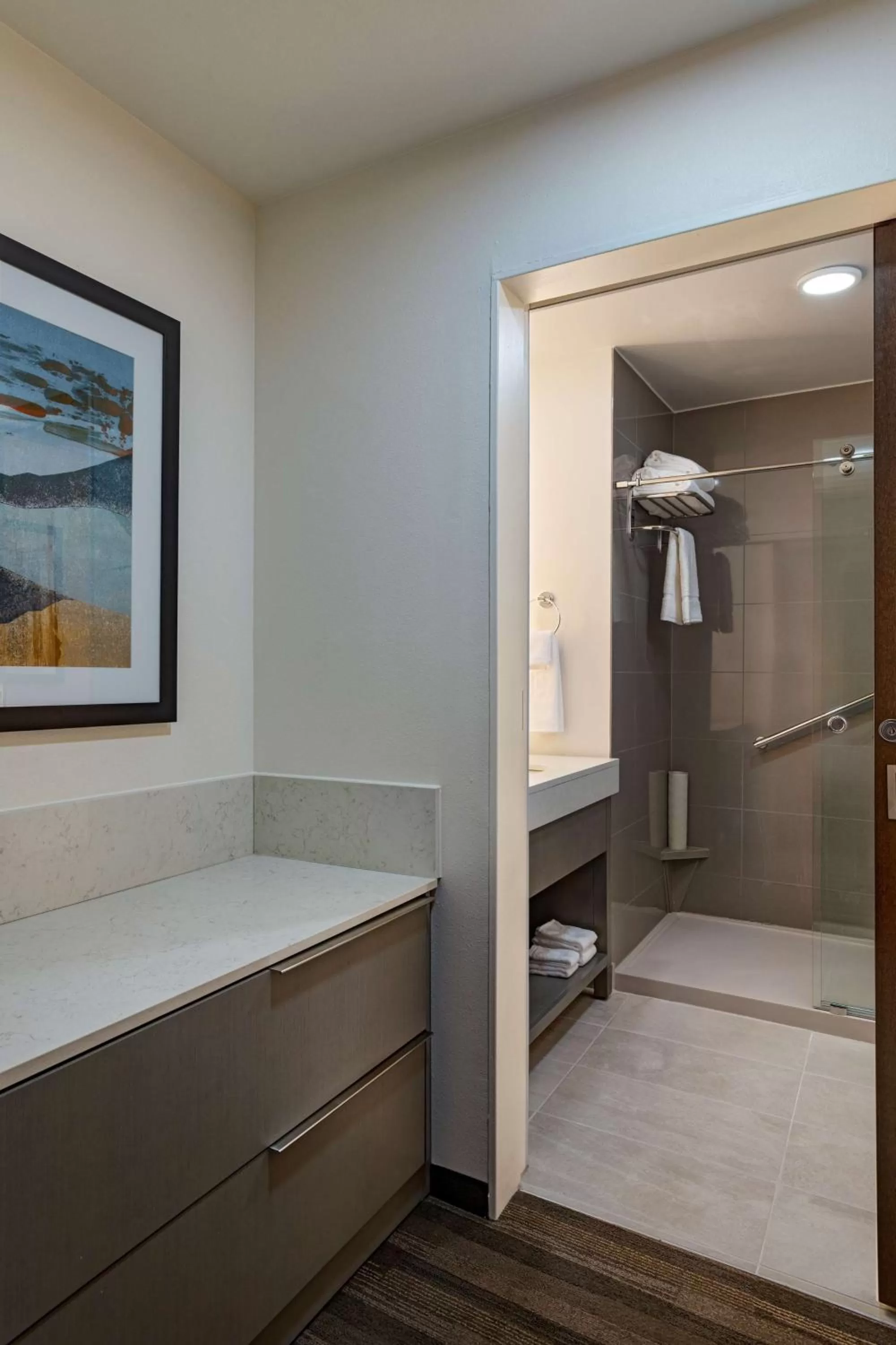 One-Bedroom Suite with Two Queen Beds with Kitchen and Sofa Bed in Hyatt House Carlsbad