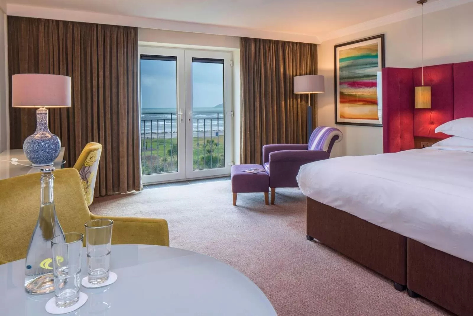 Superior Double Room with Sea View in Garryvoe Hotel