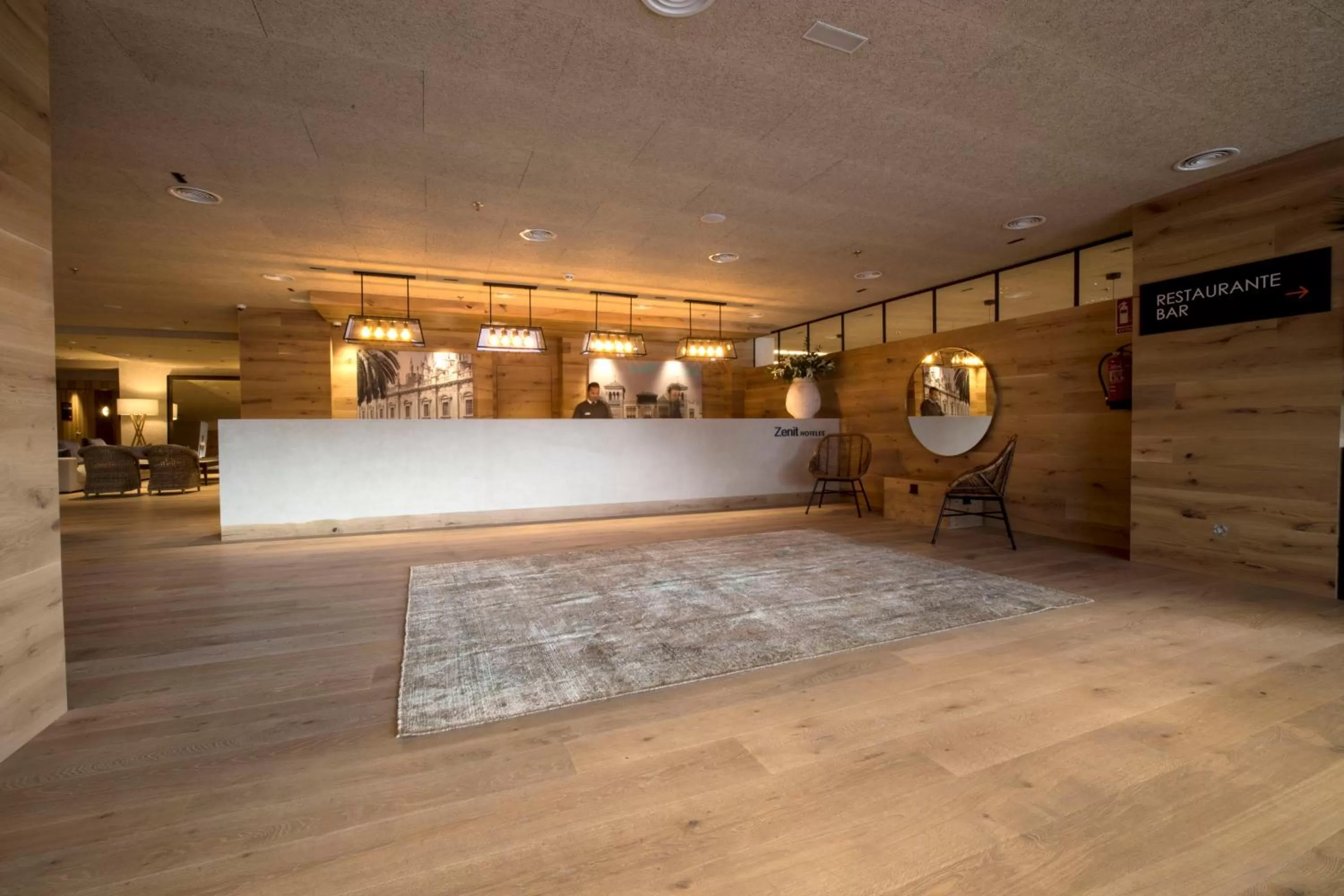 Lobby or reception in Zenit Sevilla