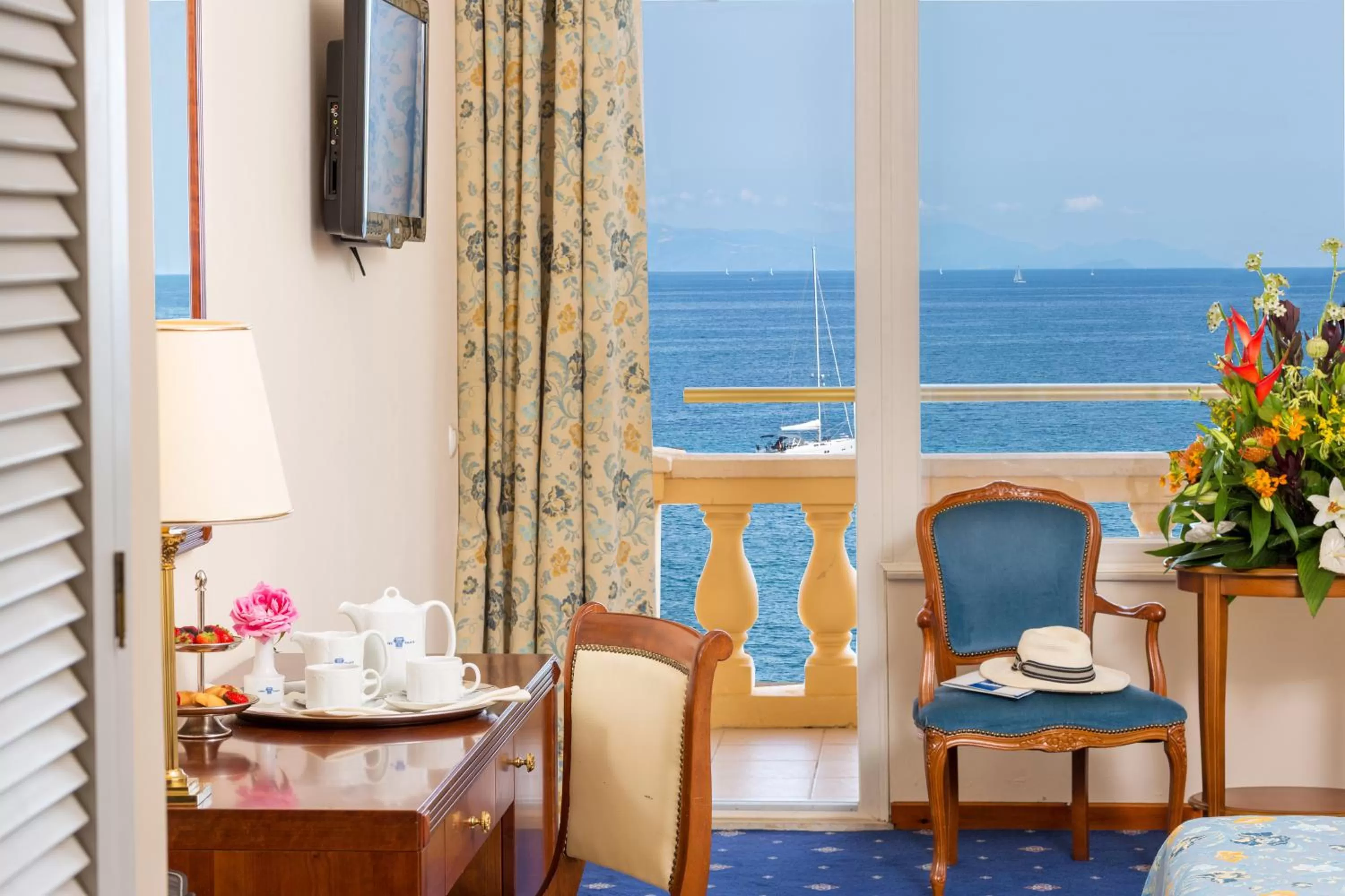Superior Double or Twin Room with Sea View in Corfu Palace Hotel